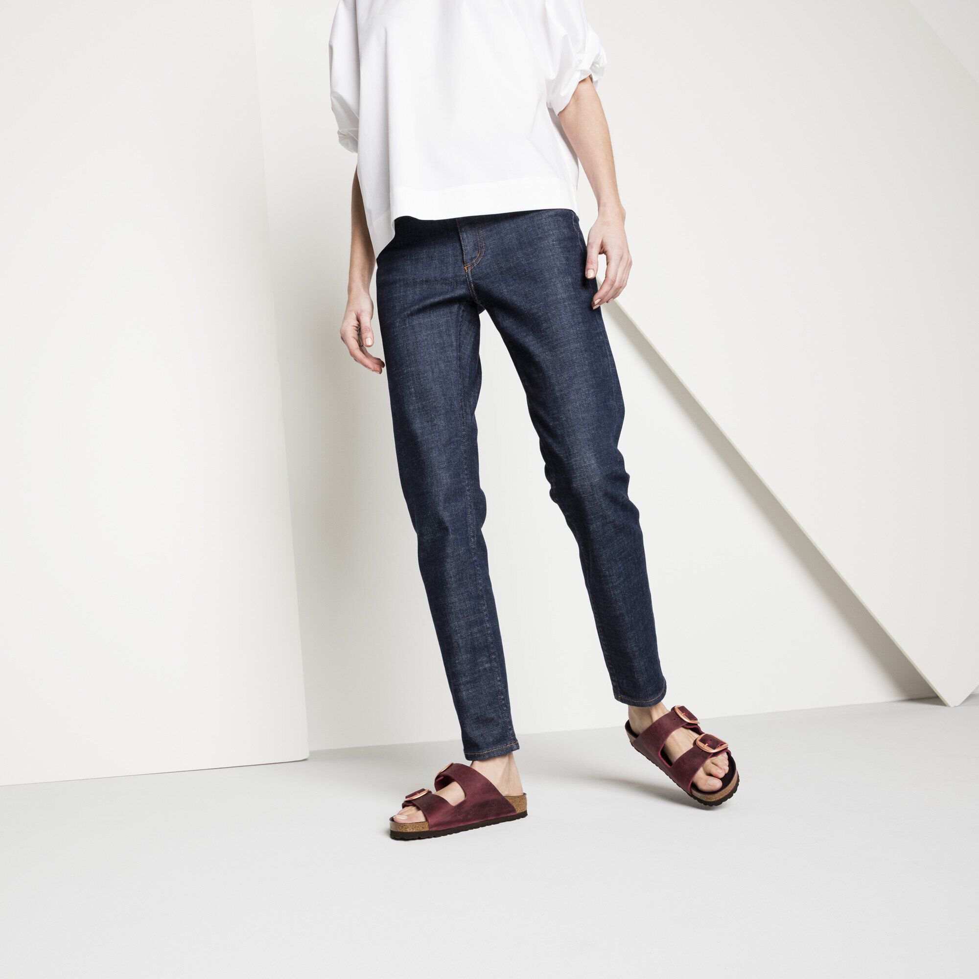 Arizona Big Buckle Natural Leather Oiled