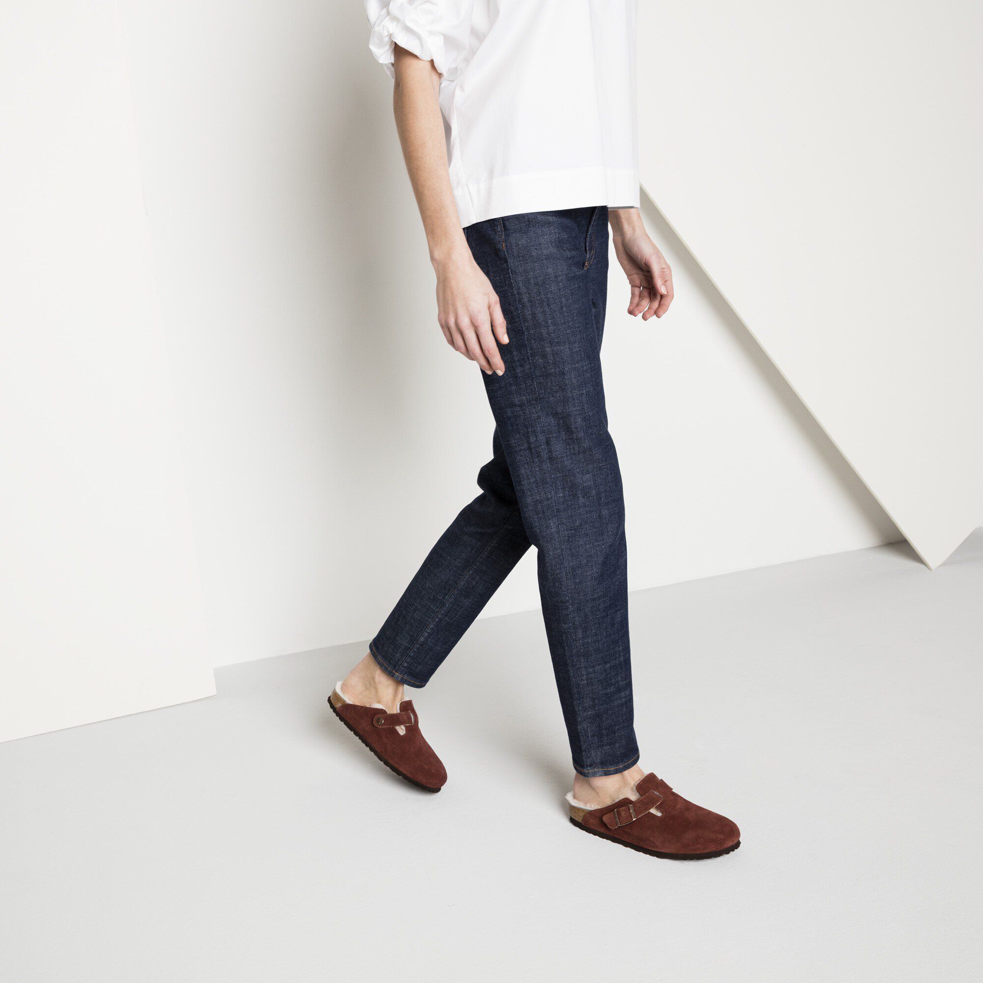 Boston Shearling Suede Leather