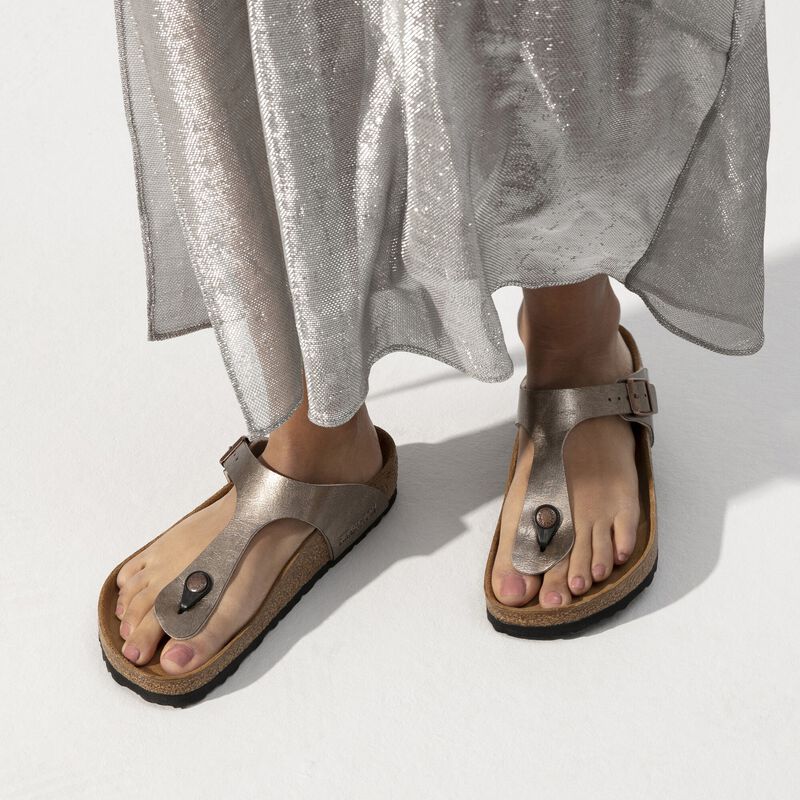 BIRKENSTOCK Gizeh Birko-Flor Graceful Taupe Daily Comfort detail