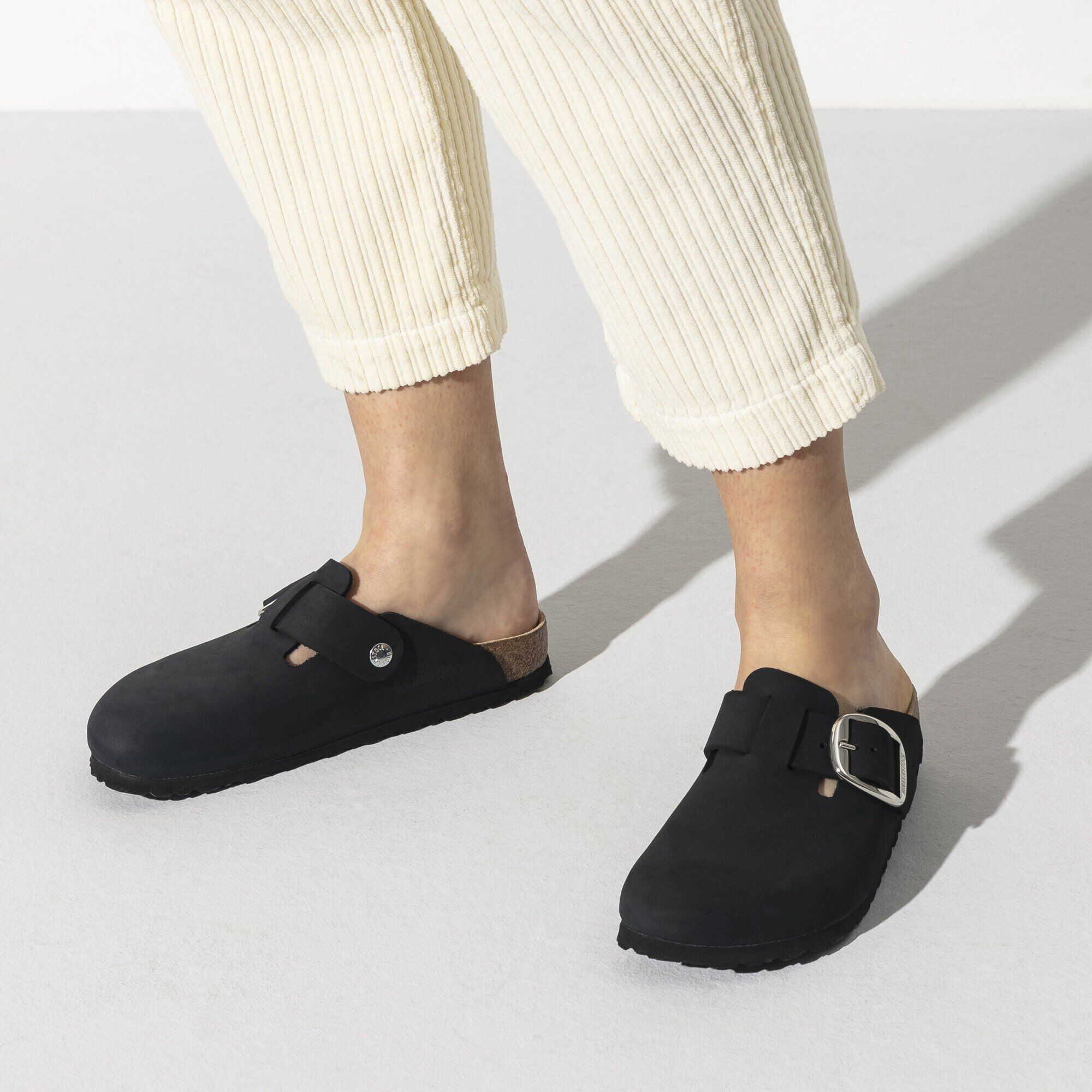 Boston Big Buckle Cuir nubuck