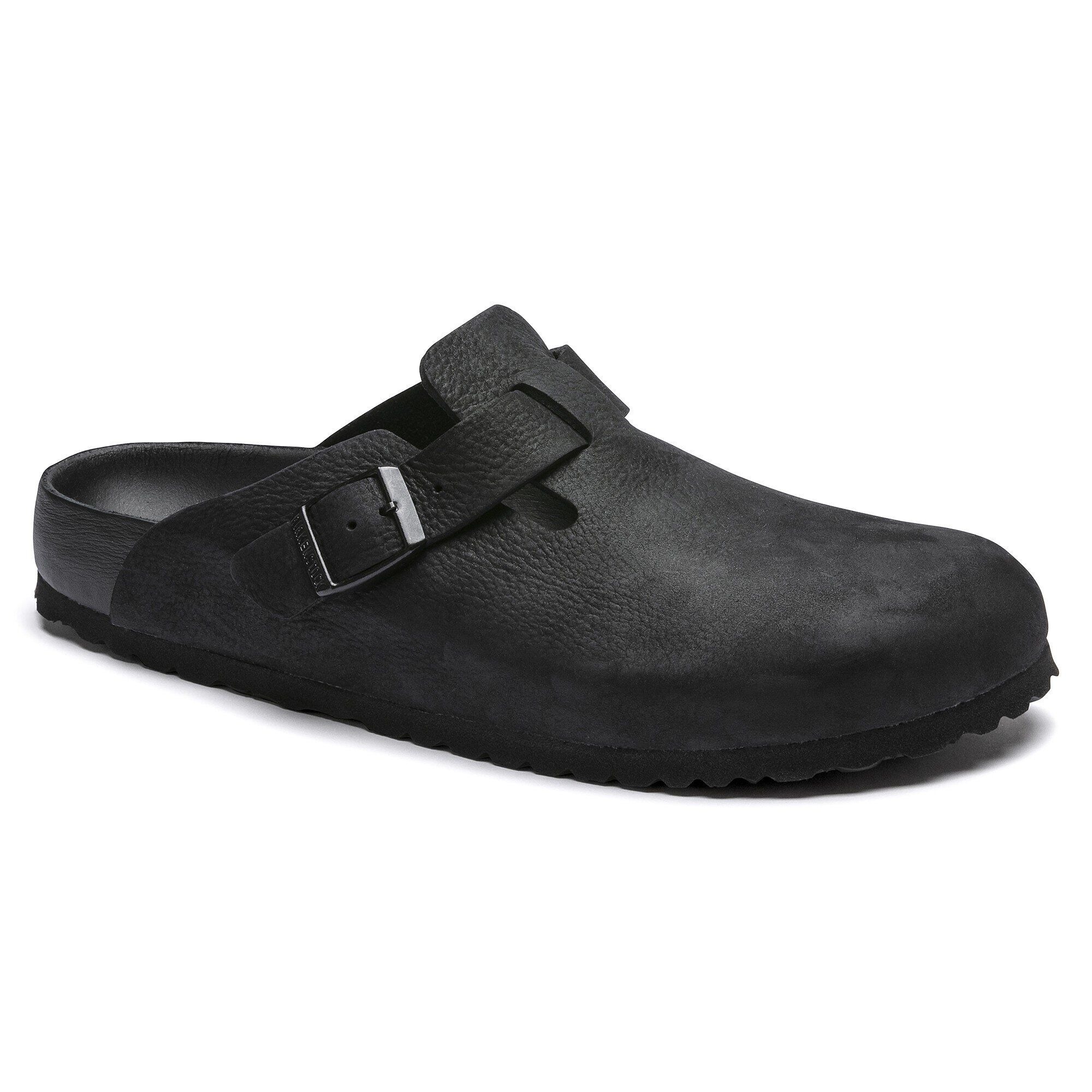 靴 BIRKENSTOCK Boston Black 26cm EU40 Boston Leather in Color Black | BIRKENSTOCK US