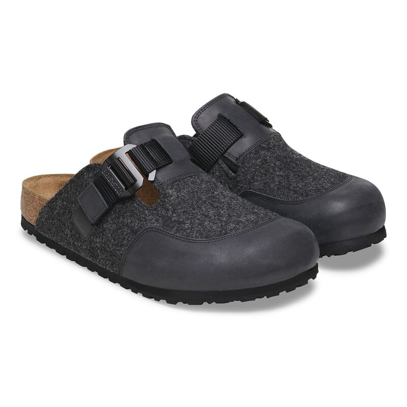 BIRKENSTOCK Boston Nova Felt Leather/Textile/Felt Anthracite Walk Edit detail