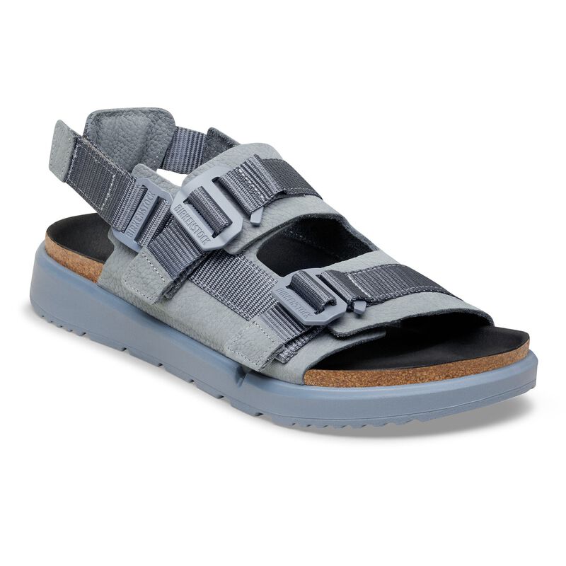 BIRKENSTOCK Shinjuku Leather-Textile Pure Sage Trail Easy detail
