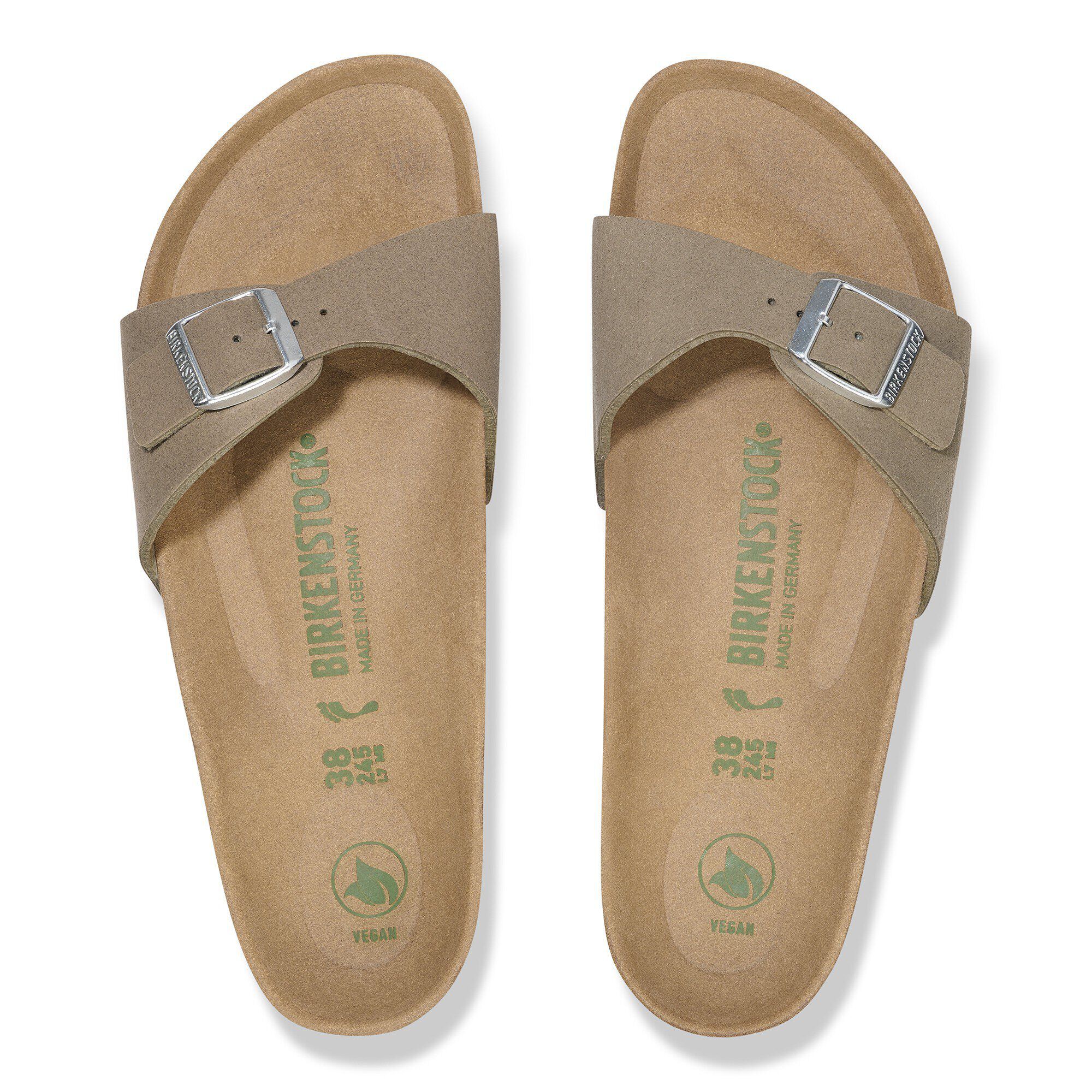 Madrid Vegan Synthetics in Color Gray Taupe | BIRKENSTOCK US