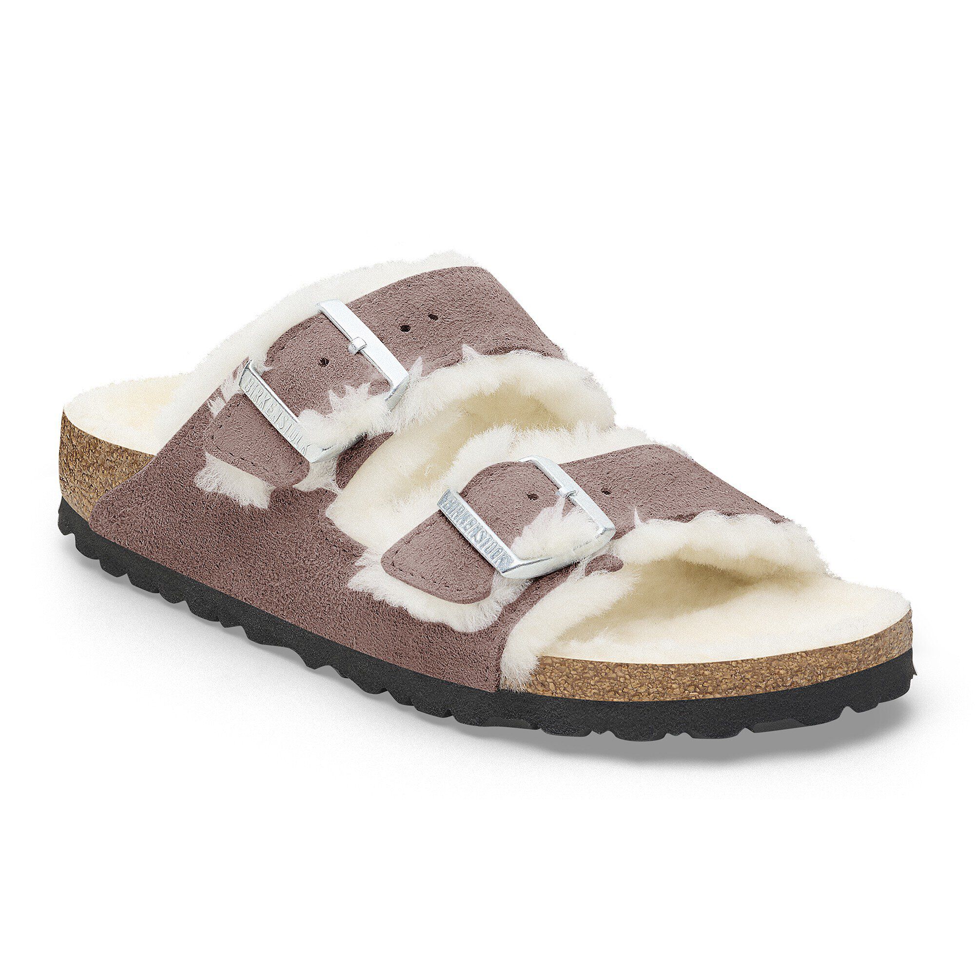Arizona Shearling Suede Leather in Color Faded Purple | BIRKENSTOCK US