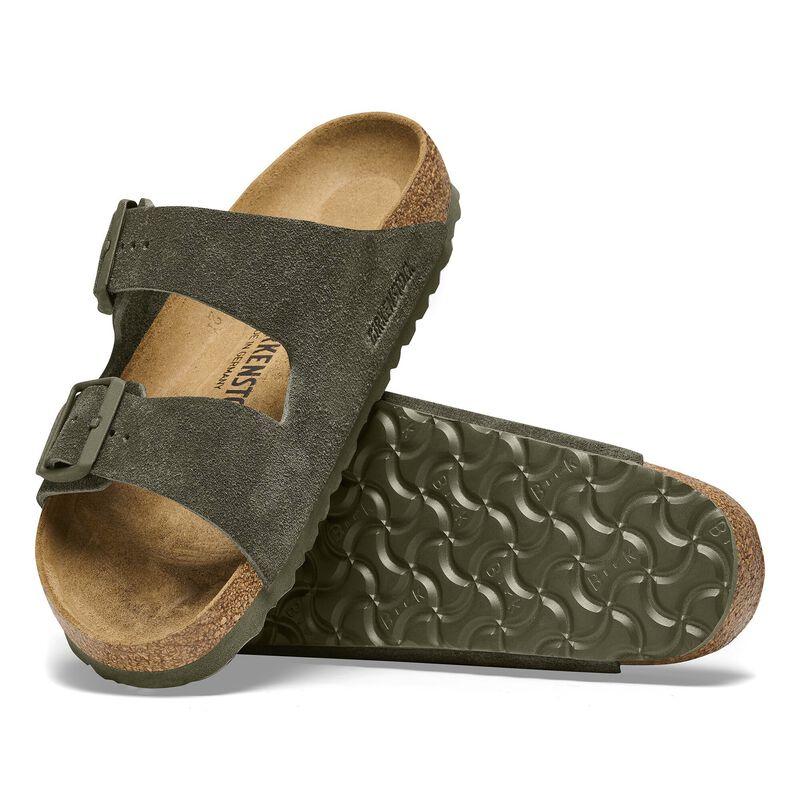 BIRKENSTOCK Arizona Suede Leather Thyme Trail Easy detail