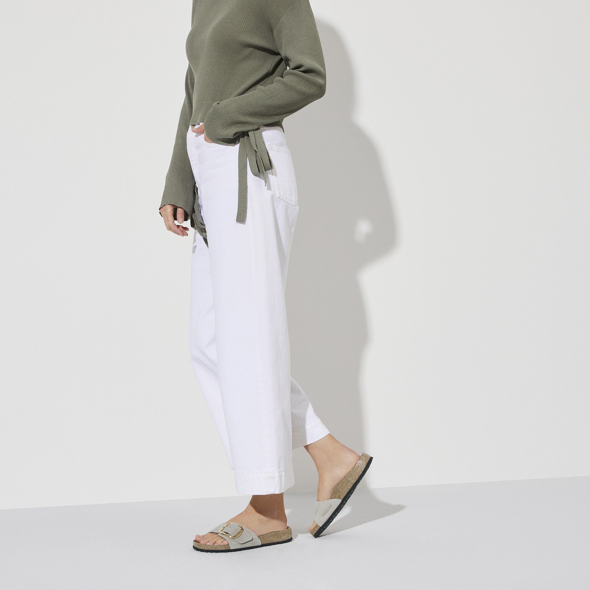 Madrid Big Buckle Nubuck Leather