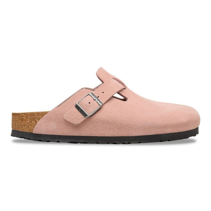 BIRKENSTOCK Boston Suede Leather Pink Clay City Comfort detail