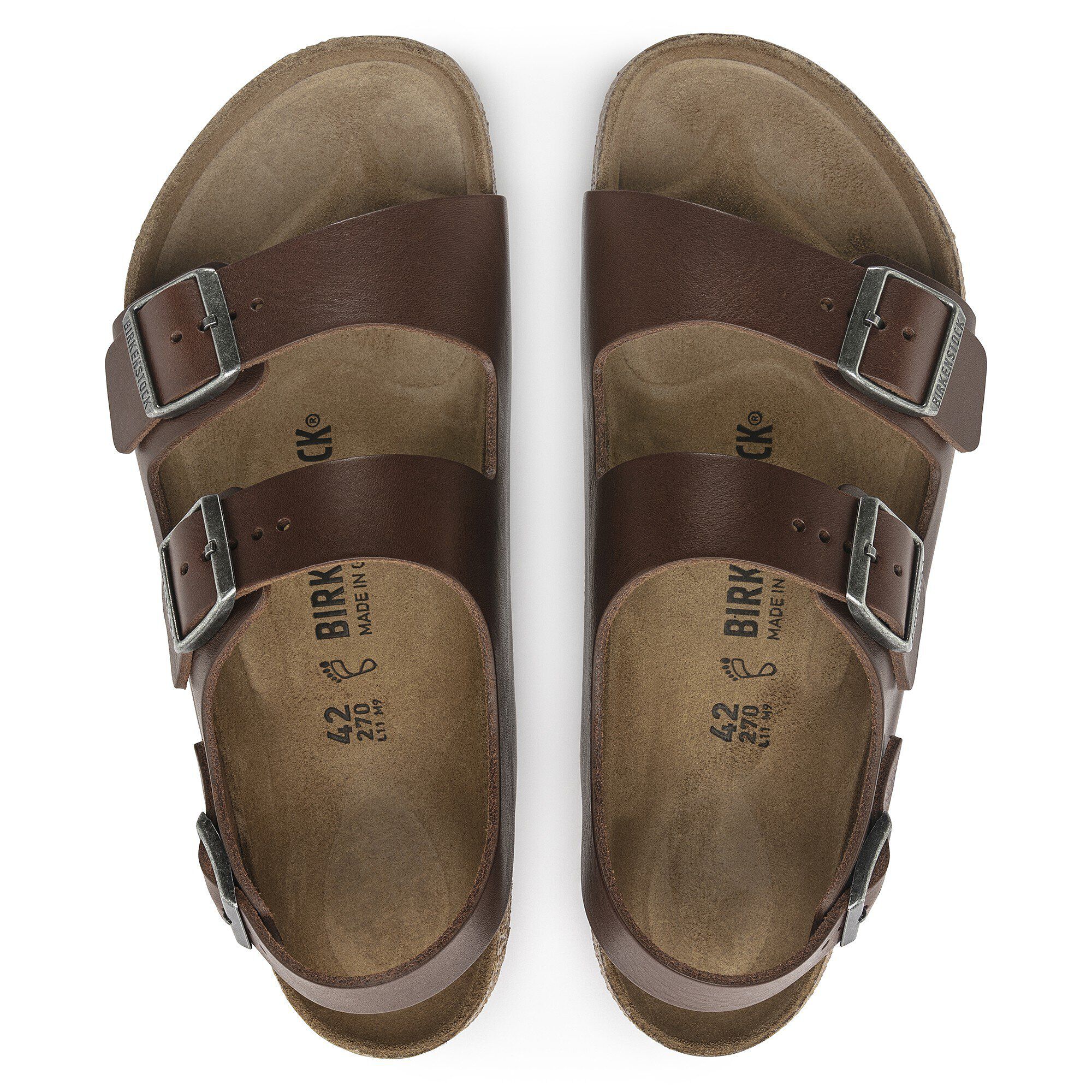 BIRKENSTOCK ブラウン カジュアルシューズ vintage Milano Leather in Color Vintage Wood Roast | BIRKENSTOCK US
