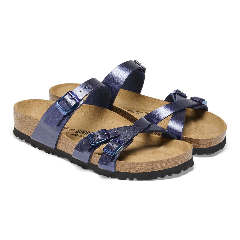BIRKENSTOCK Franca Birko-Flor Graceful Midnight Blue Walk Edit detail