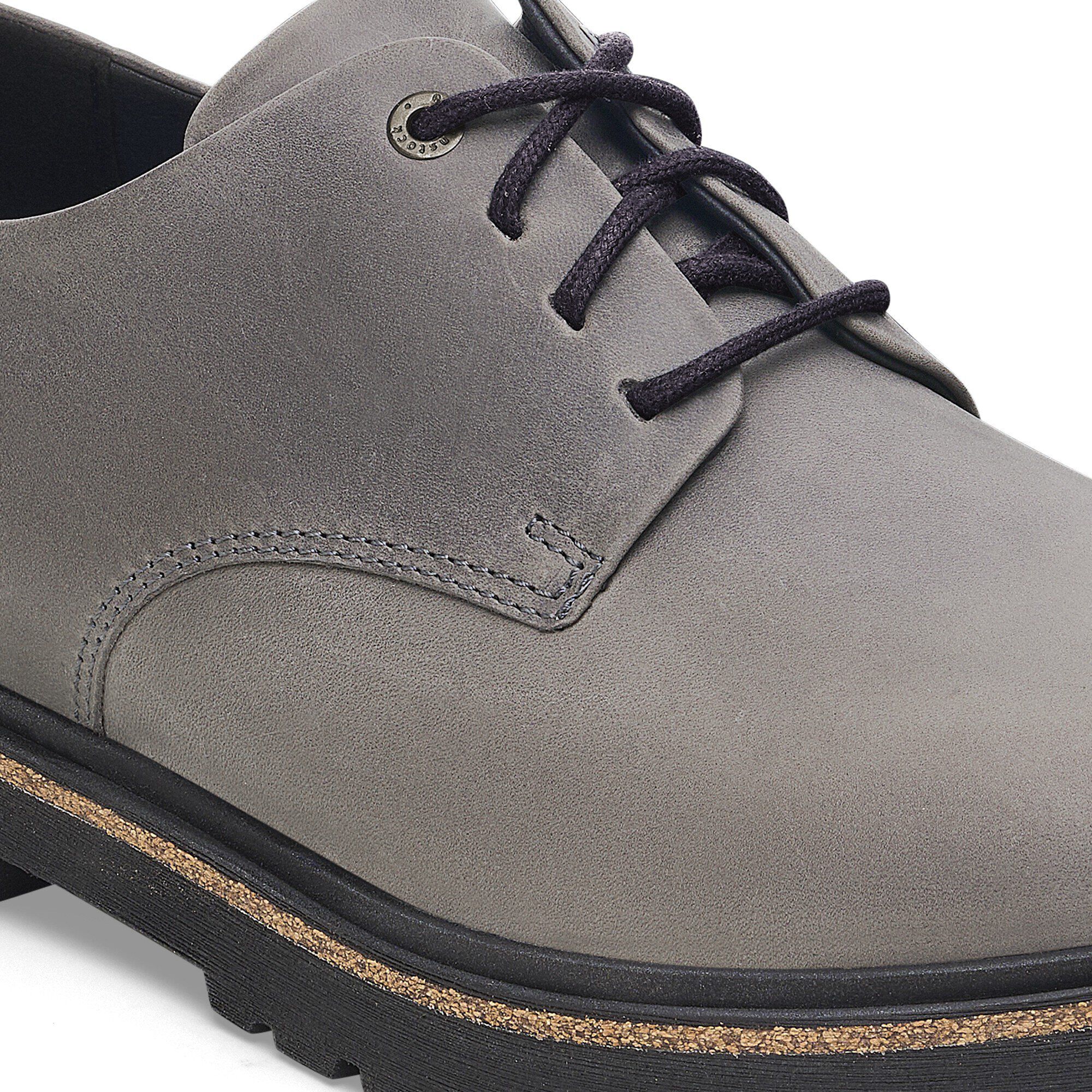 Highwood Lace Low Leather in Color Graphite | BIRKENSTOCK US