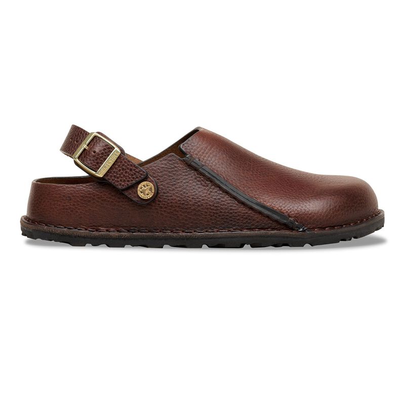 BIRKENSTOCK Lutry Premium Natural Leather Roast Trail Easy detail