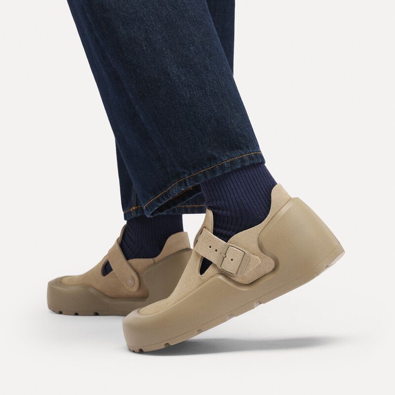 BIRKENSTOCK Reykjavik Nubuck Leather Triple Taupe Walk Edit detail