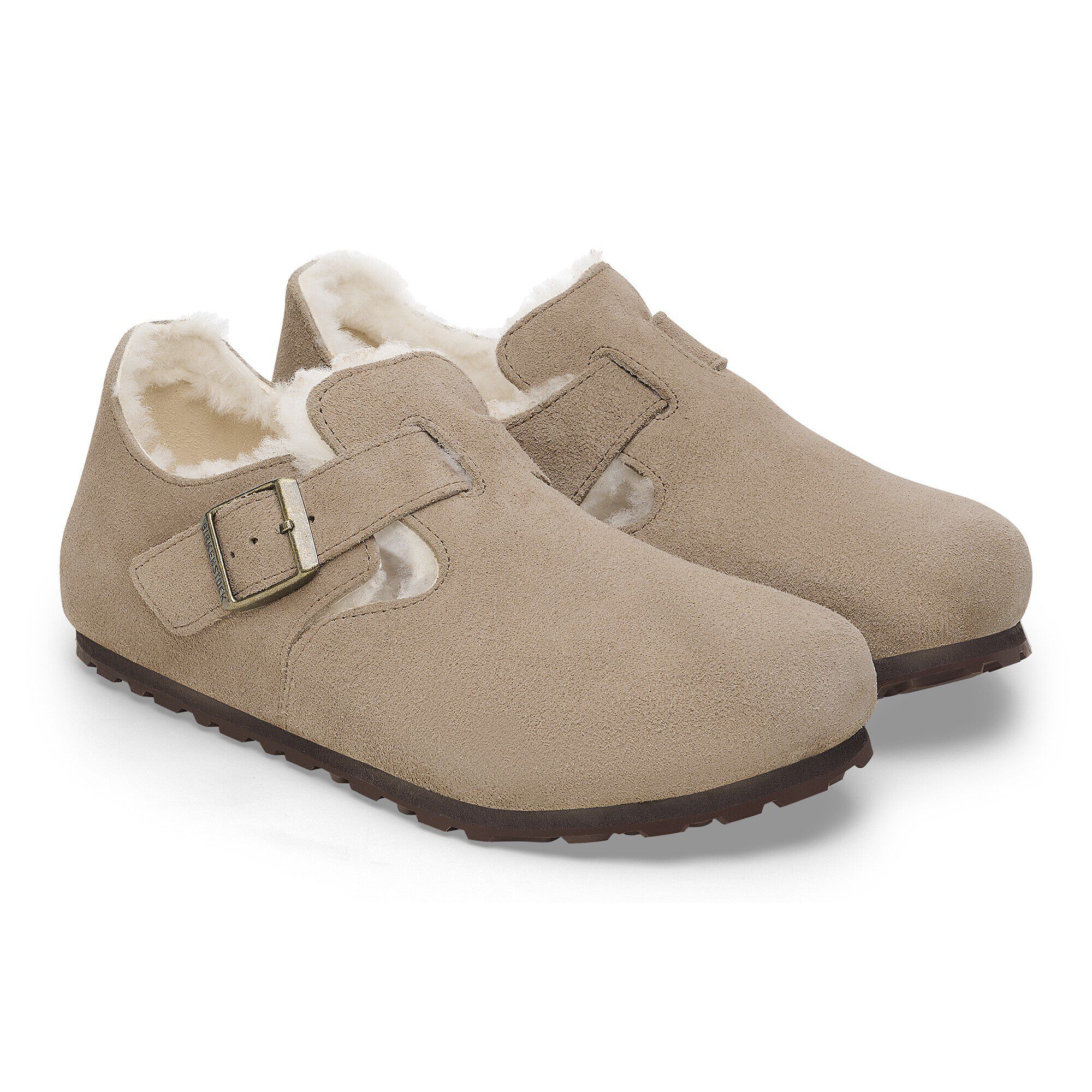 靴 Birkenstock London Taupe 43 WOMEN'S BIRKENSTOCK LONDON - TAUPE - SUEDE – Plaza Shoe Store