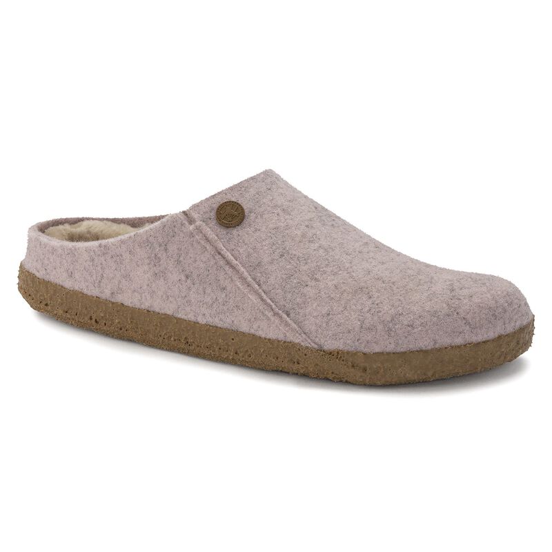 BIRKENSTOCK Zermatt Shearling Felt Light Gray Trail Easy detail
