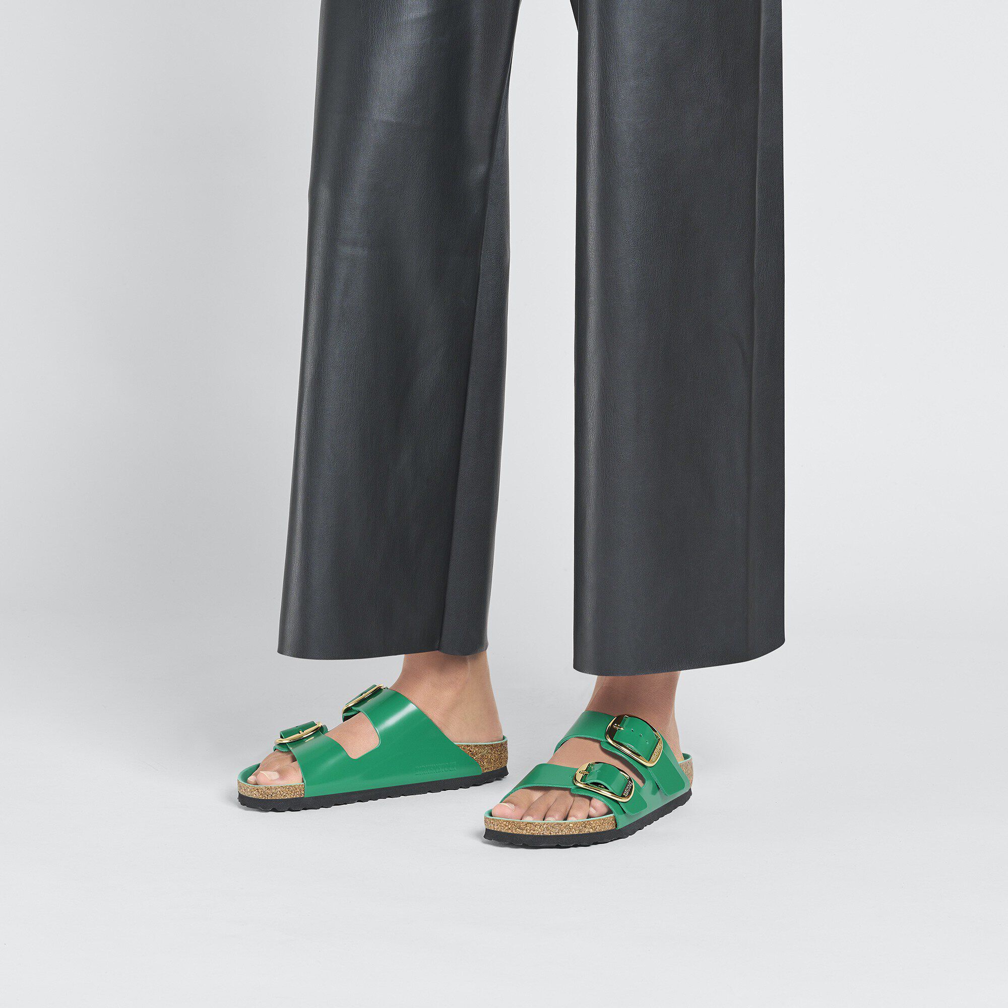 Arizona Big Buckle Natural Leather Patent