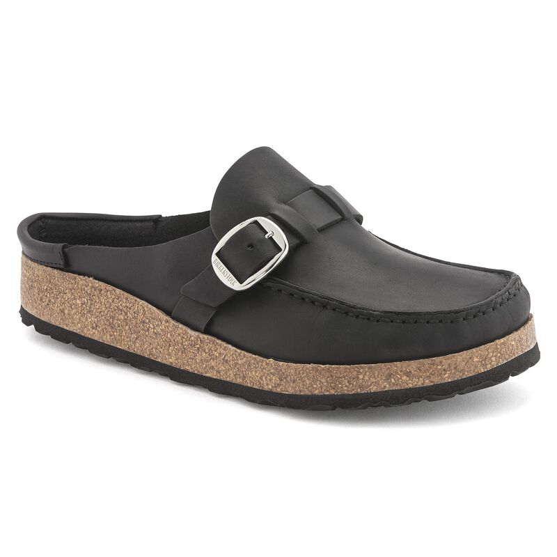 BIRKENSTOCK Buckley Natural Leather Oiled Tobacco Brown Soft Footbed detail