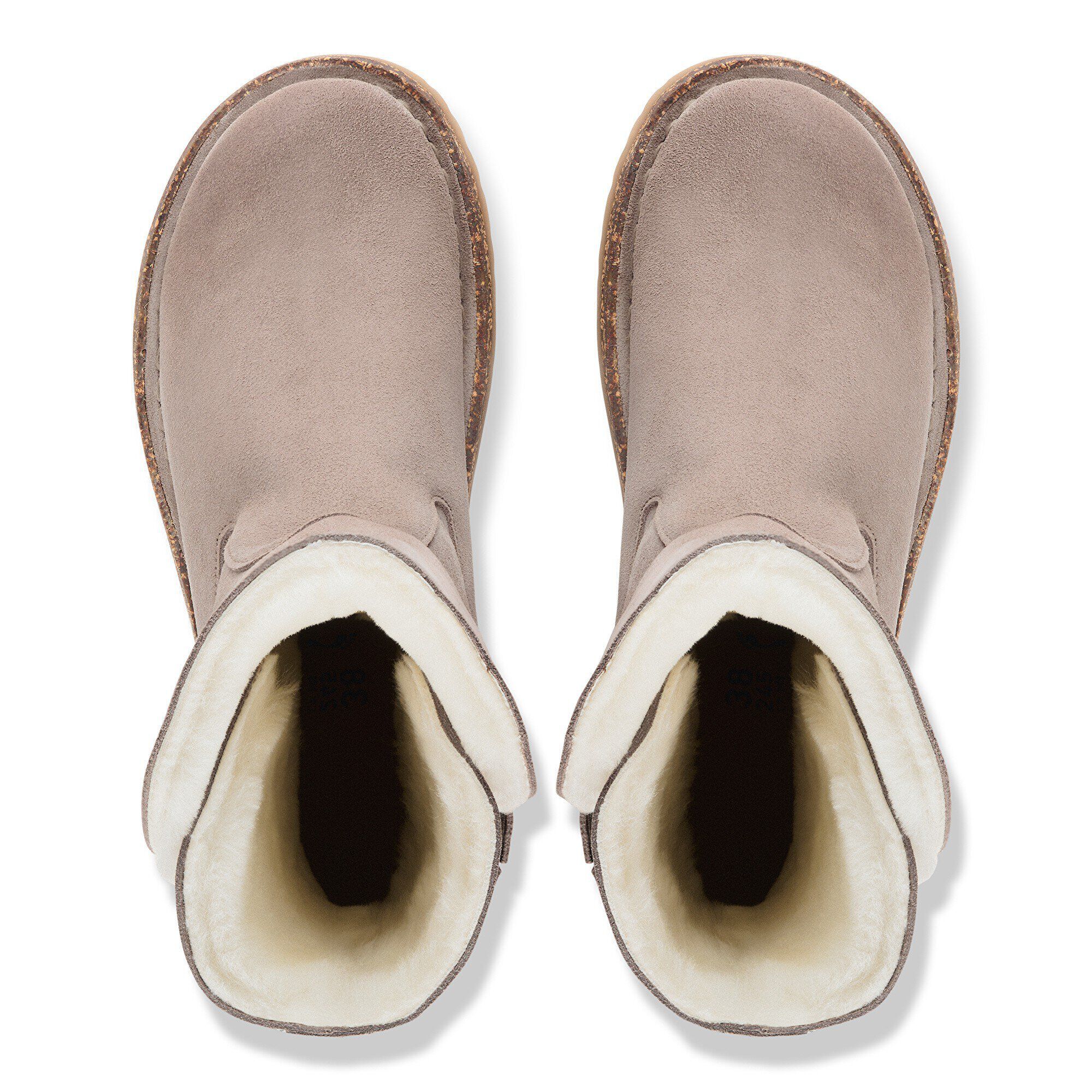 Uppsala Shearling Suede Leather - a top view