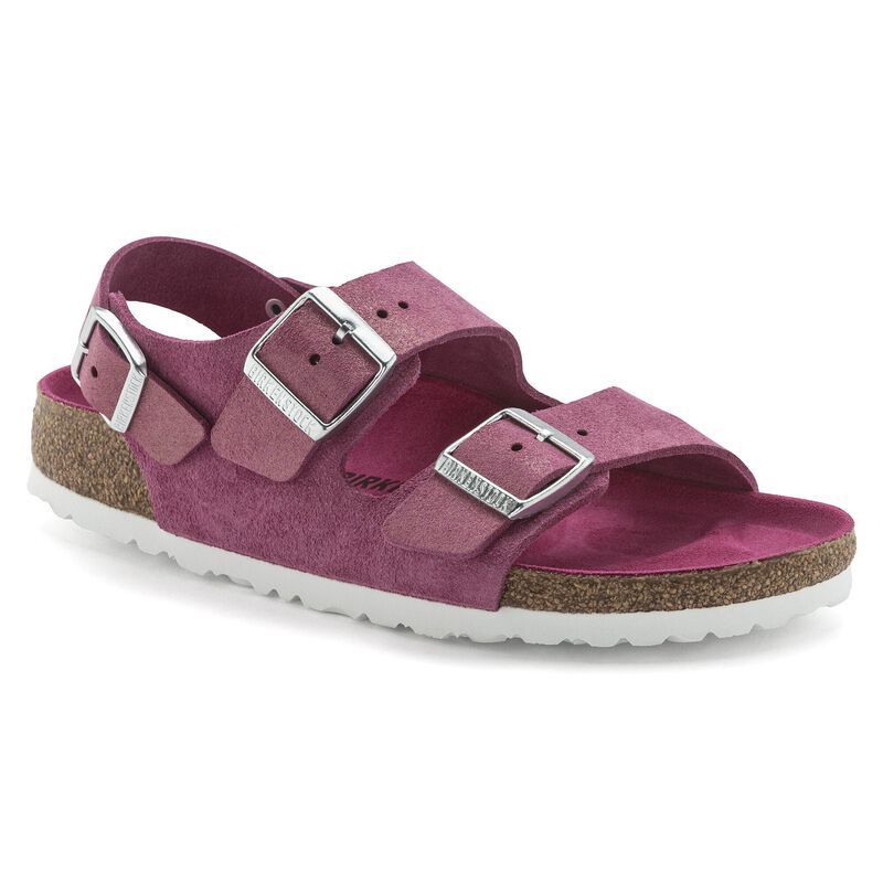 BIRKENSTOCK Milano Suede Leather Purple Fog Walk Edit detail