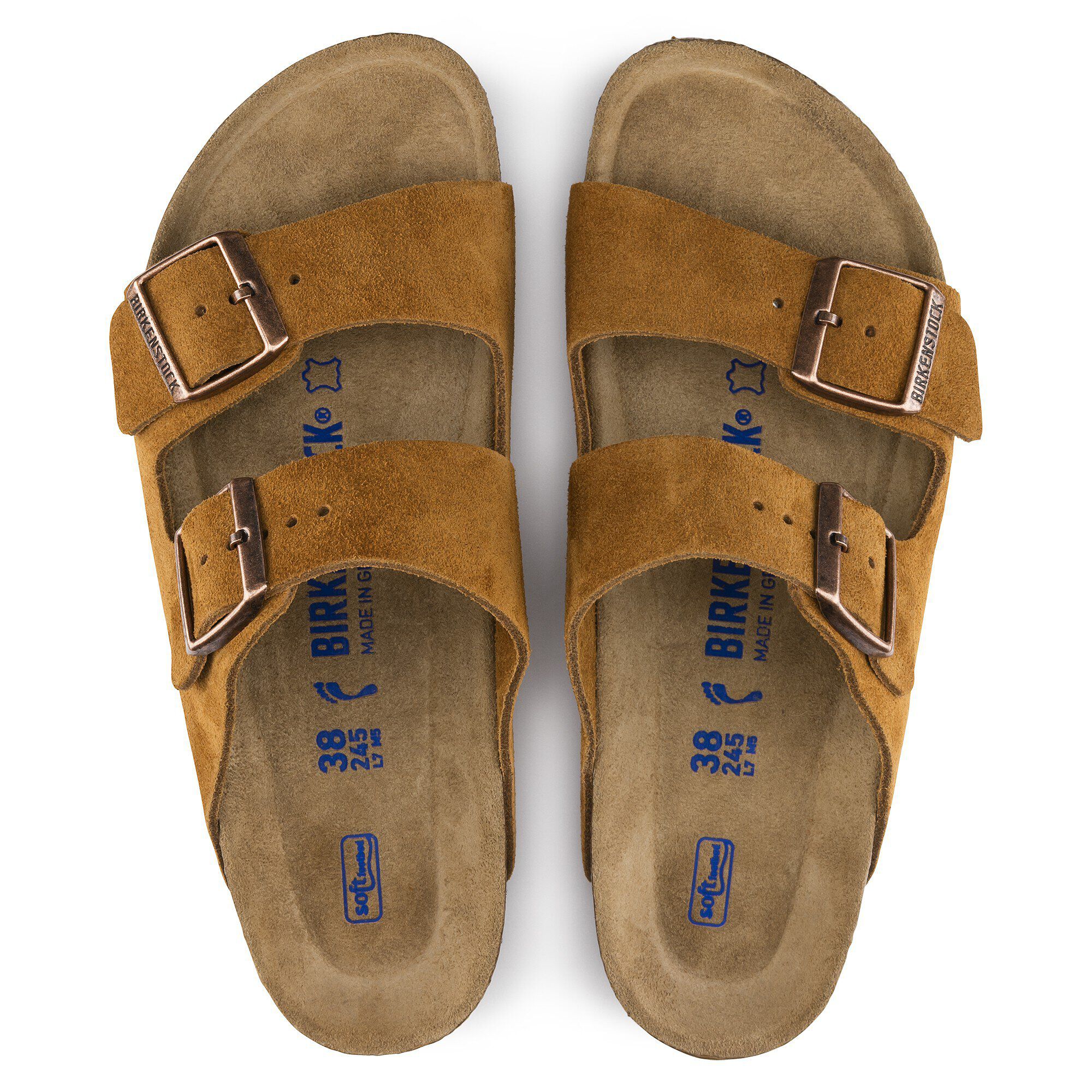 靴 BIRKENSTOCK / Arizona mink suede sandals Arizona z miękką wkładką zamsz Mink | BIRKENSTOCK