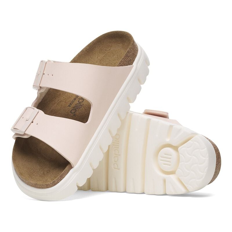 BIRKENSTOCK Arizona Chunky Birko-Flor Light Rose Soft Sole detail