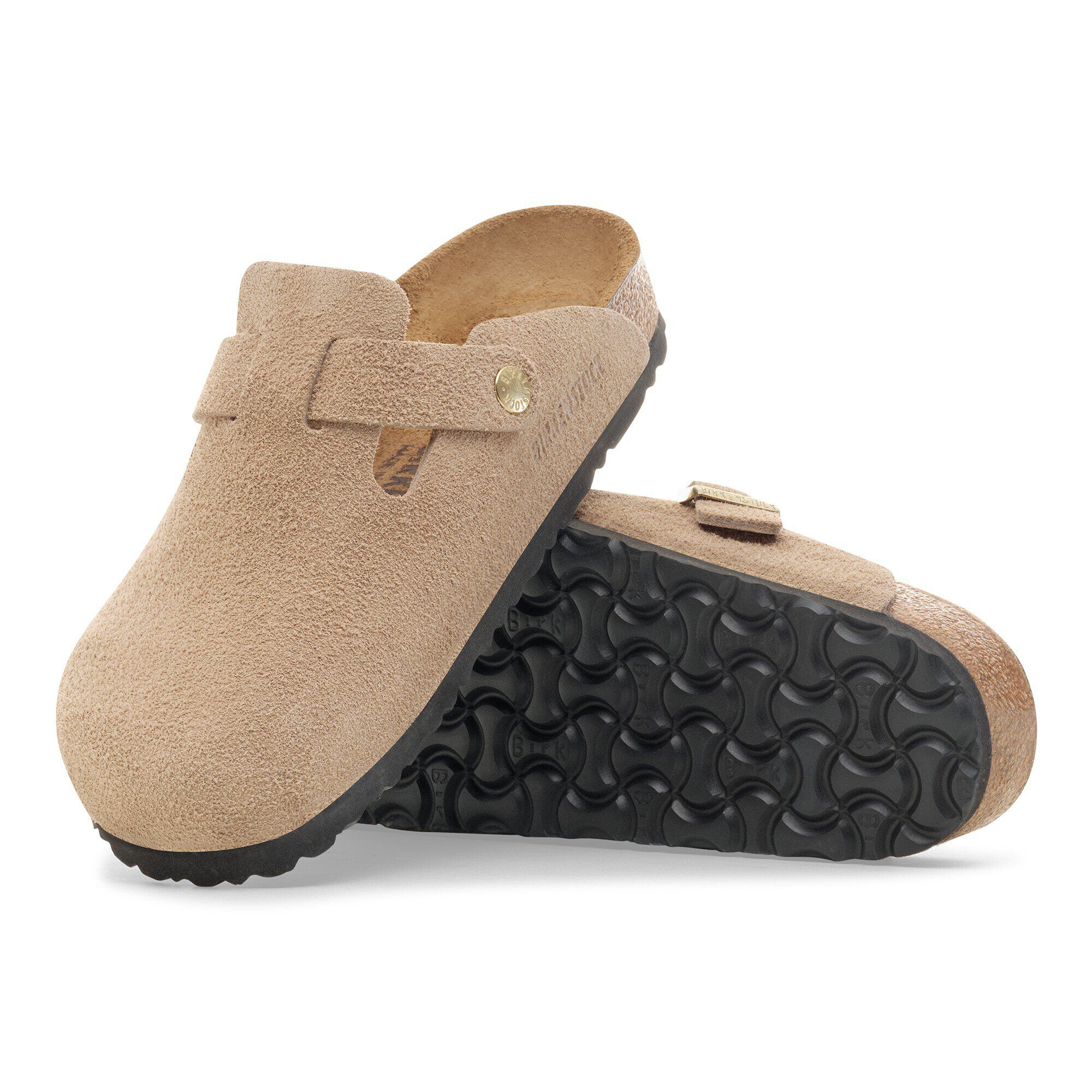Boston Suede Leather in Color Sandcastle | BIRKENSTOCK Canada