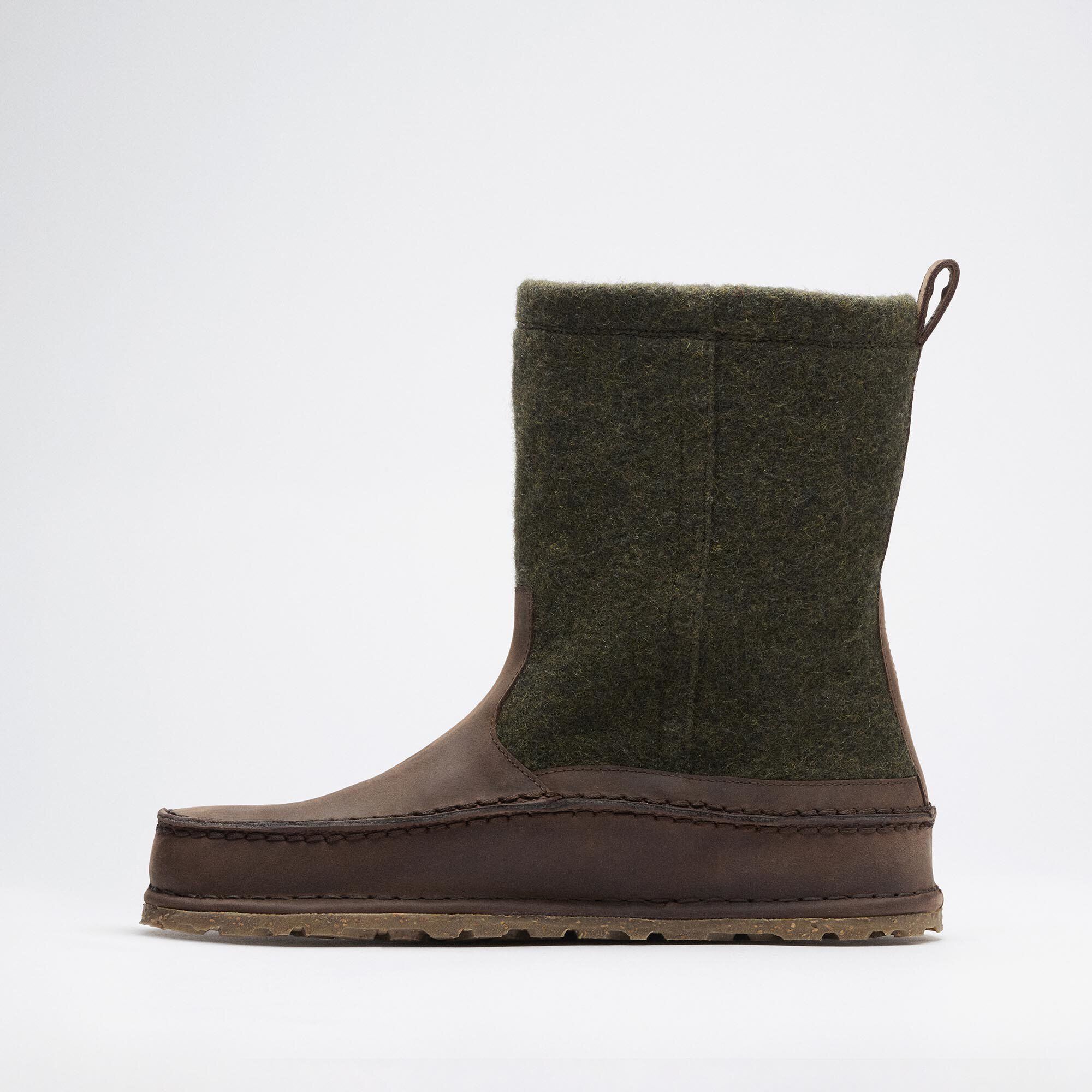 FILSON Lahti Cuir naturel-Feutre Close-up view showing material detail image num&eacute;ro 4