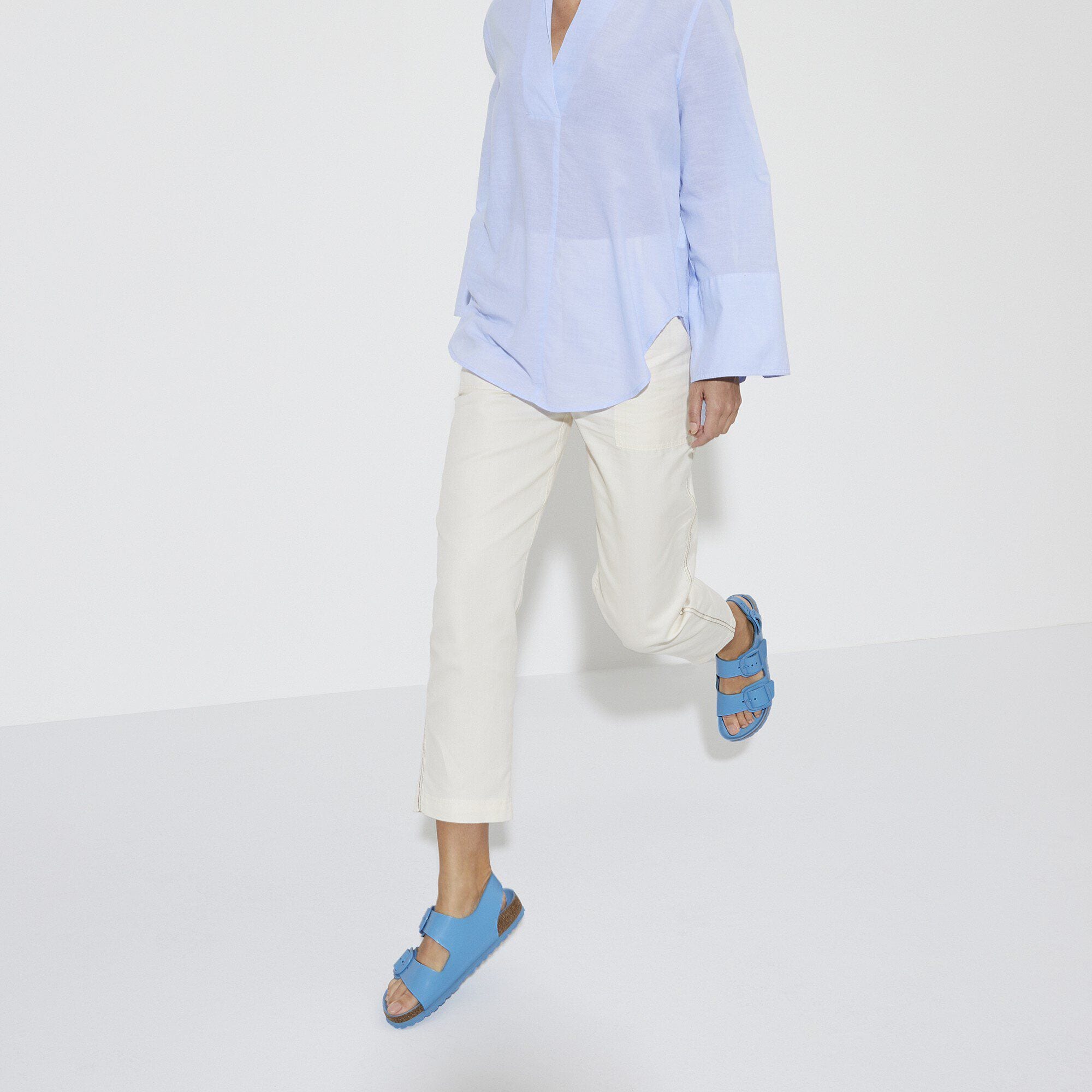 Milano Big Buckle Natural Leather Patent