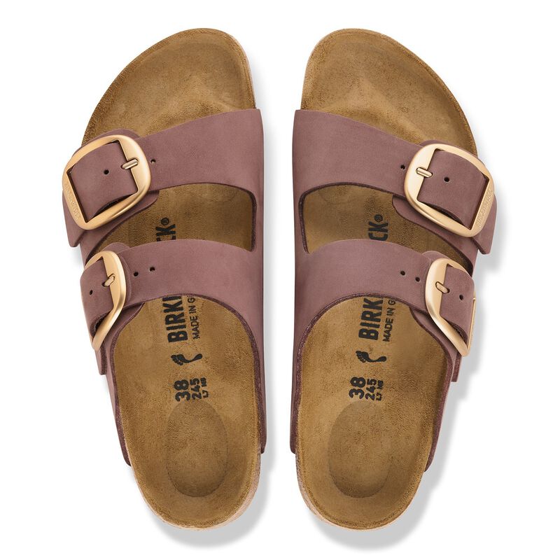 BIRKENSTOCK Arizona Big Buckle Nubuck Leather Pepper Easy Walk detail