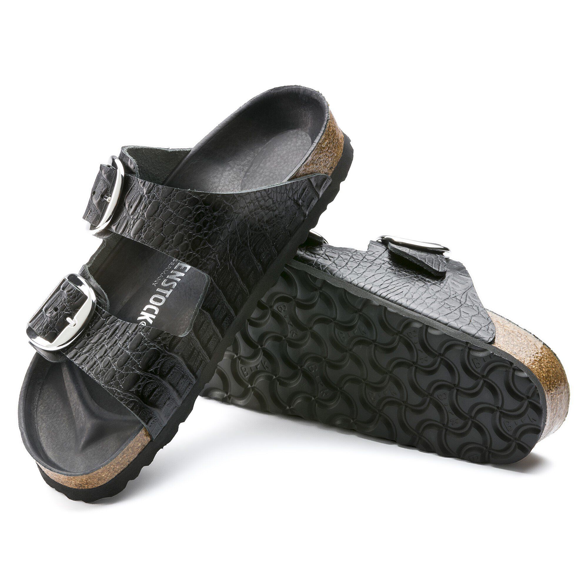 Arizona Big Buckle Embossed Leather with outer sole details