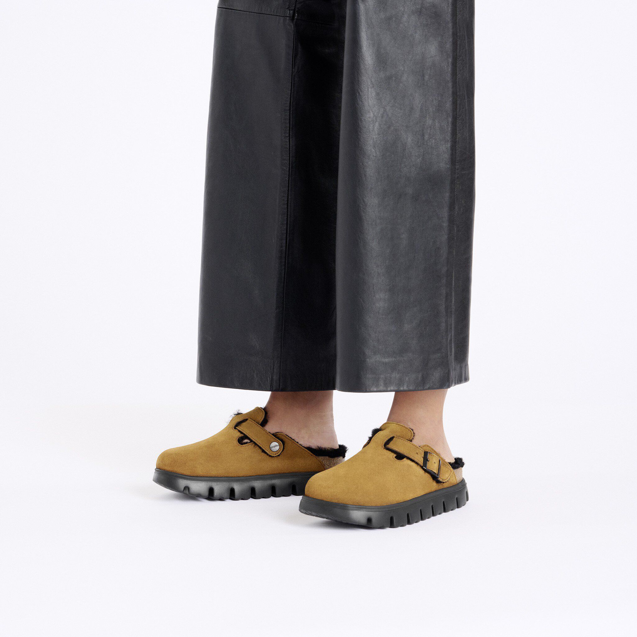 Boston Chunky Shearling Suede Leather