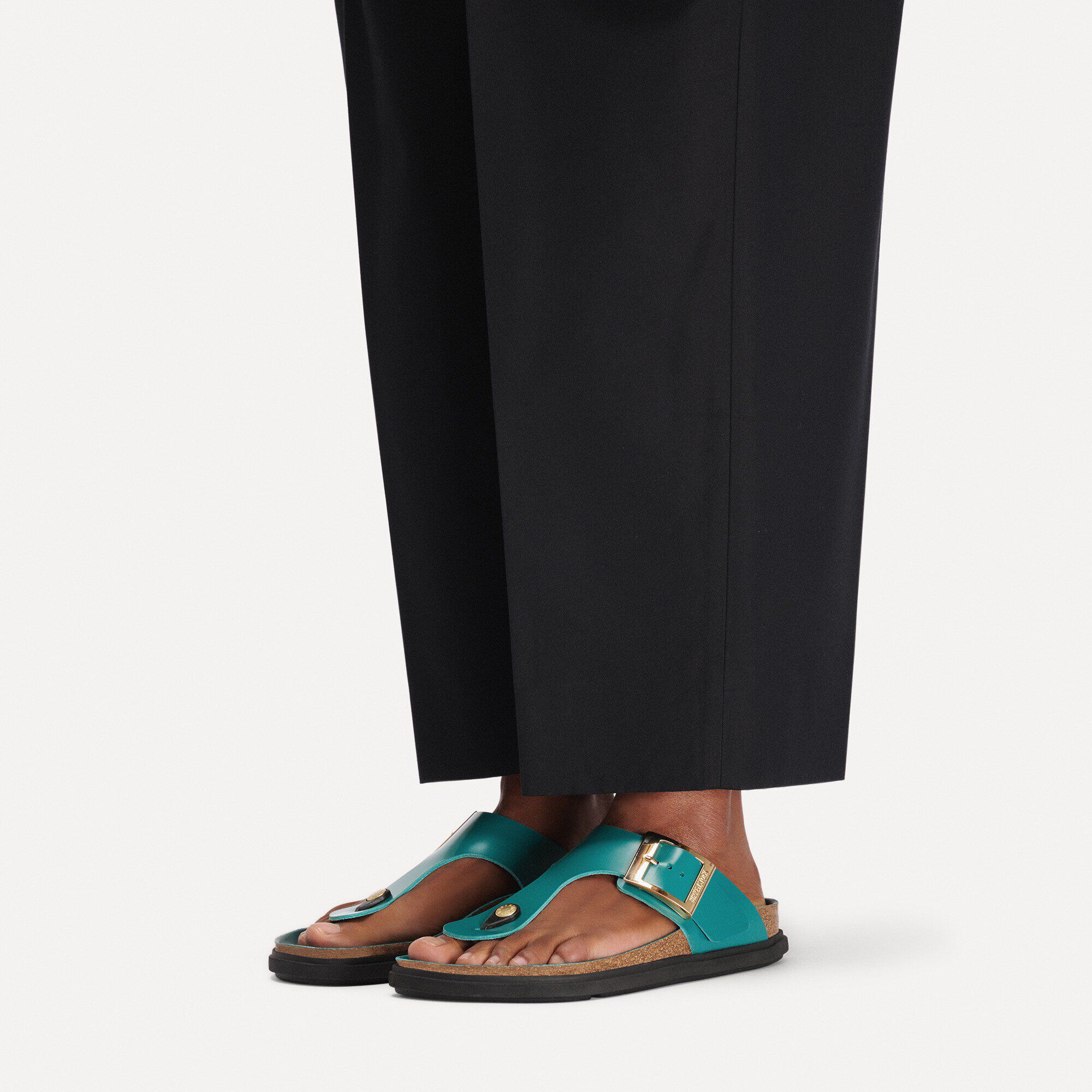 Gizeh Droplet Buckle Natural Leather Patent