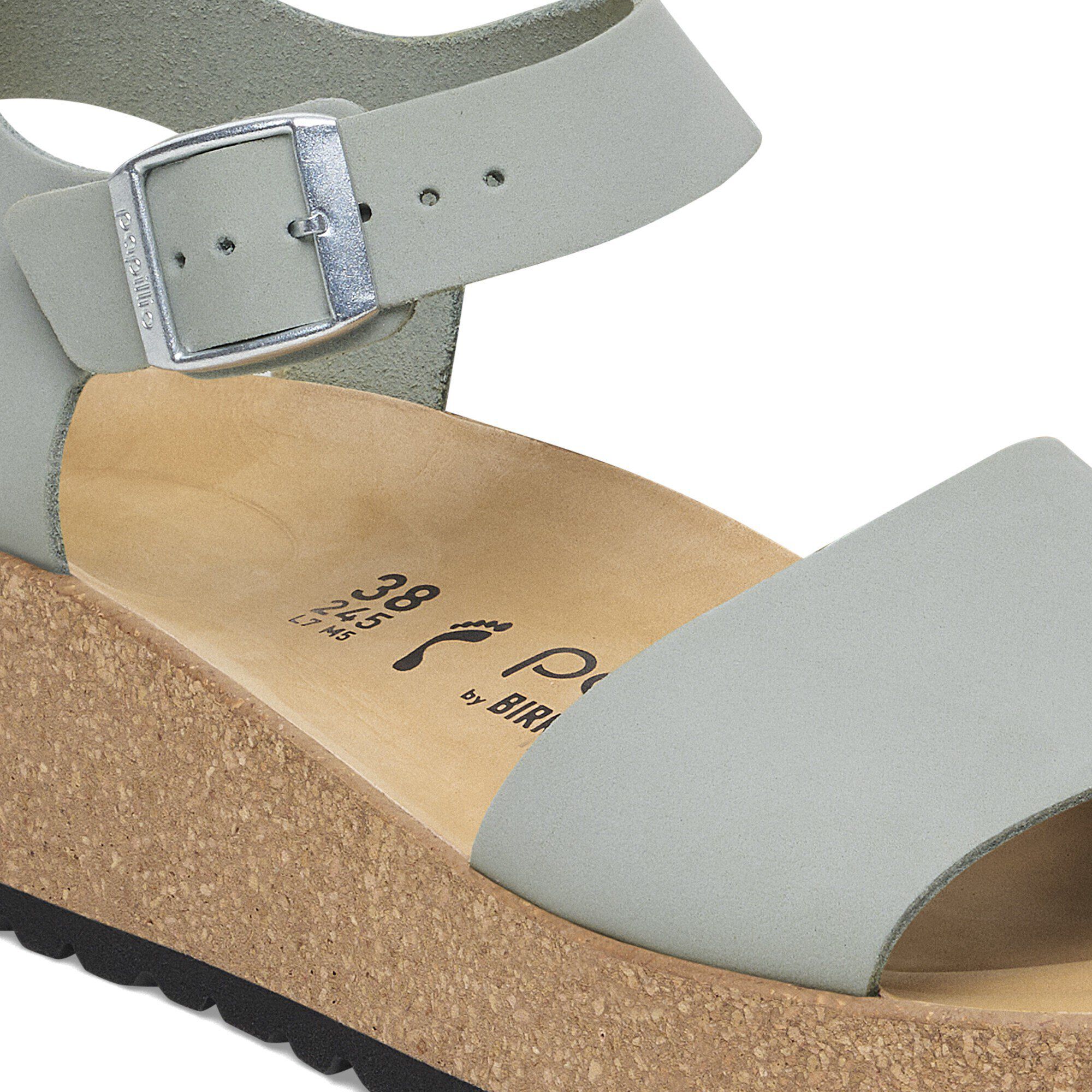 Glenda Nubuck Leather in Color Pure Sage | BIRKENSTOCK US