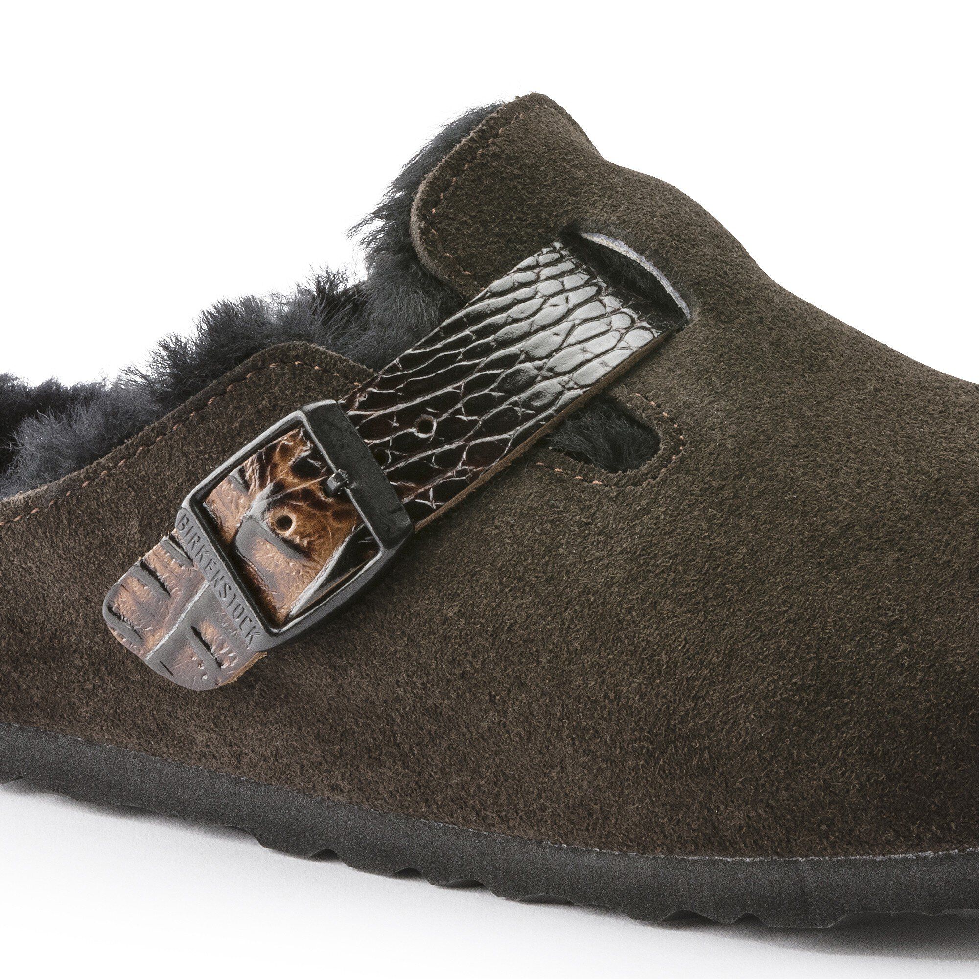 Boston Shearling Suede Leather