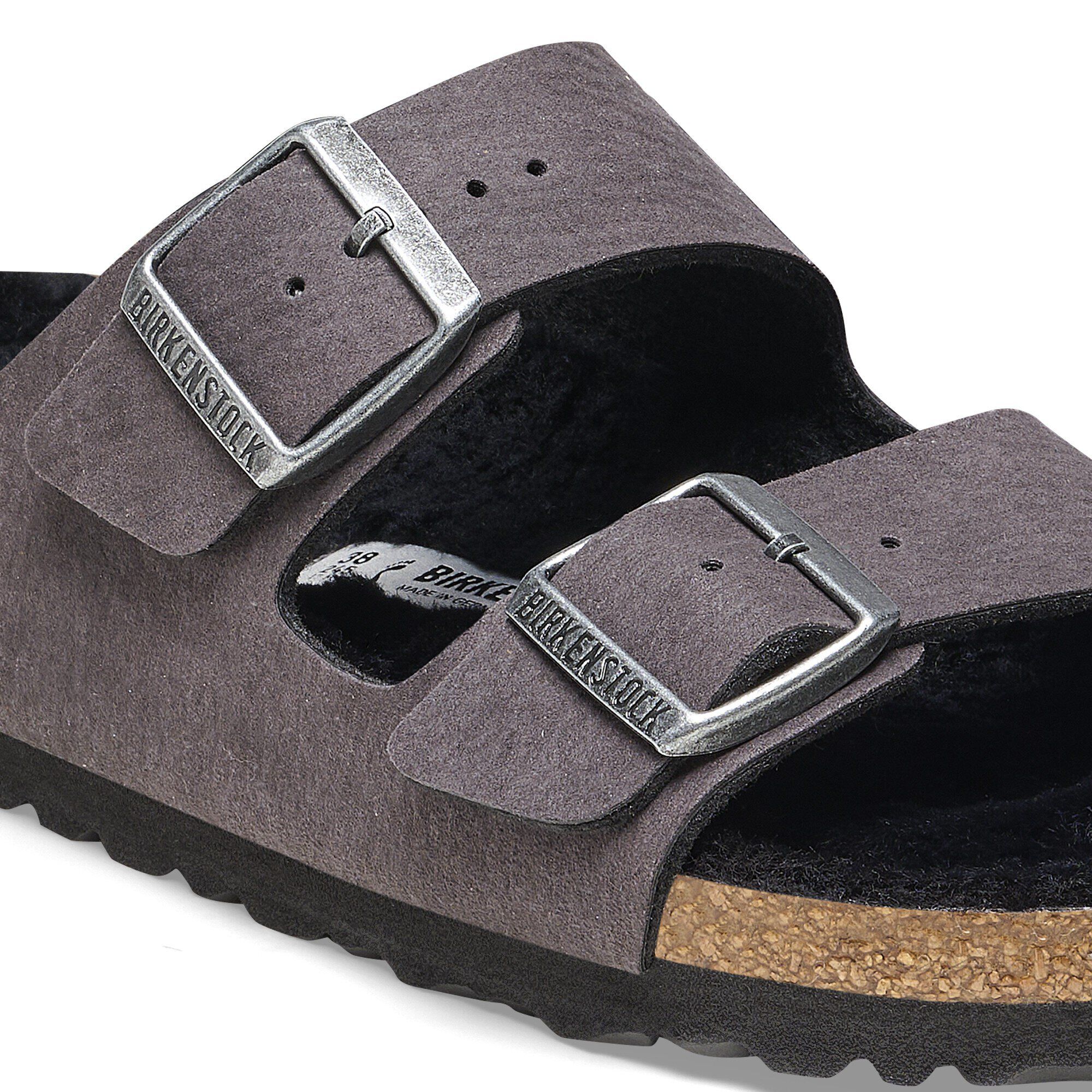Arizona Shearling Synthetics in Color Desert Dust Black