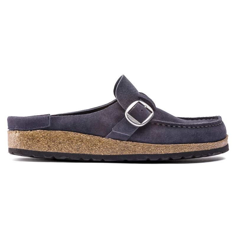 BIRKENSTOCK Buckley Suede Leather Navy Easy Walk detail