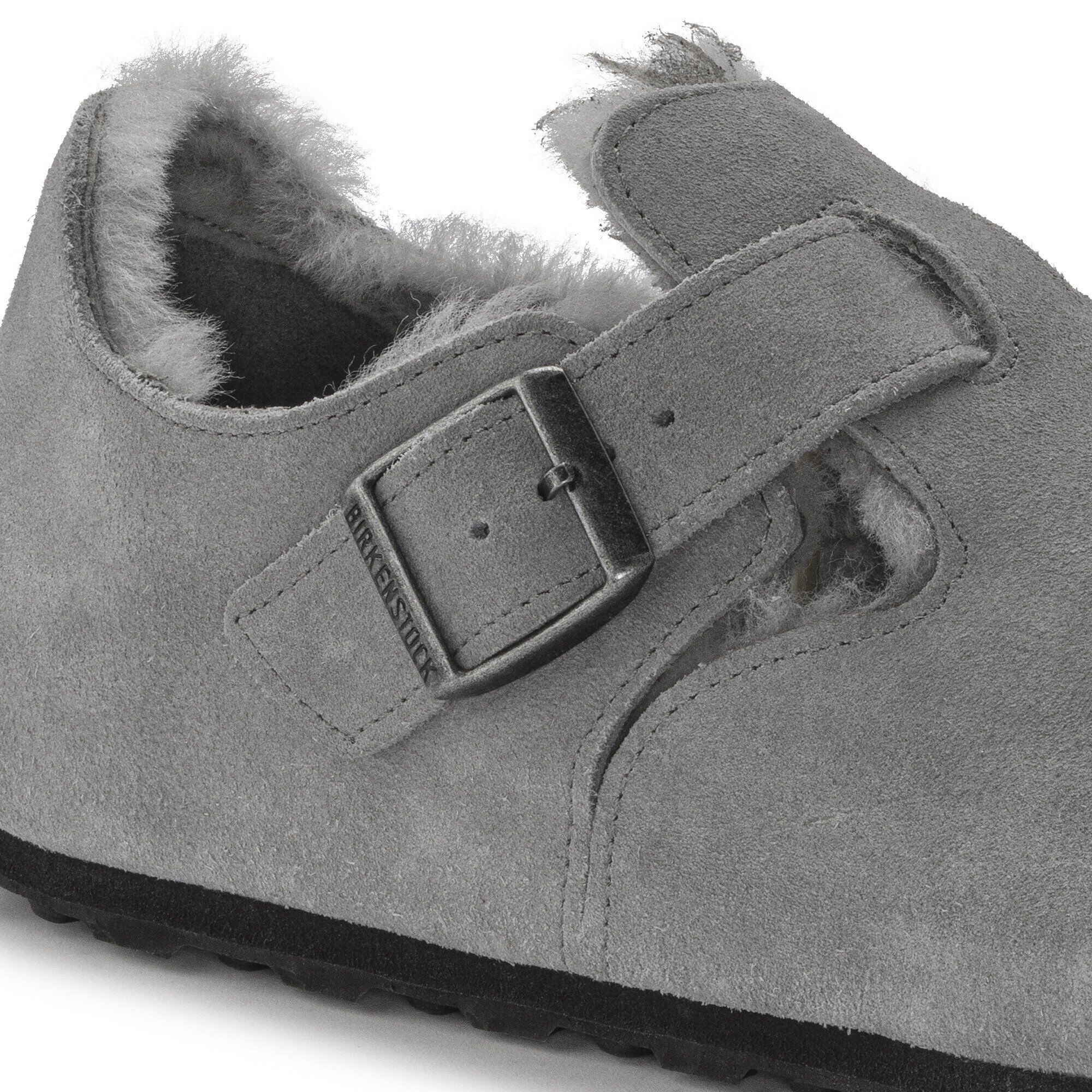 London Shearling Suede Leather