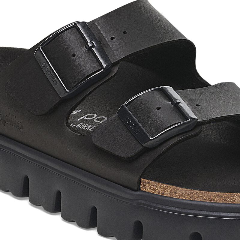 BIRKENSTOCK Arizona Chunky Birko-Flor Black/Black Trail Easy detail