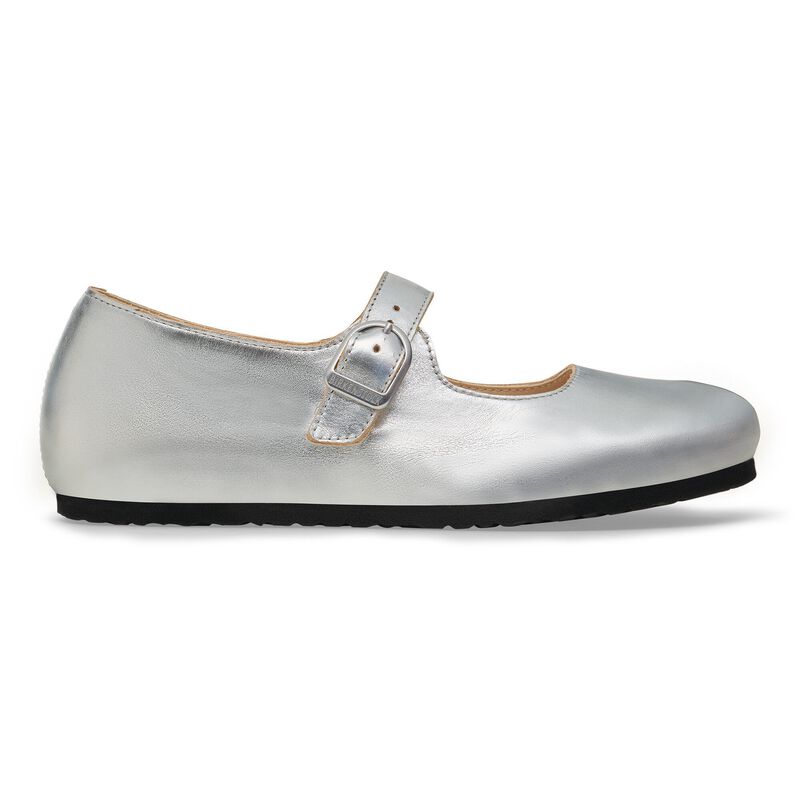BIRKENSTOCK Santa Clarita Natural Leather Silver Trail Easy detail