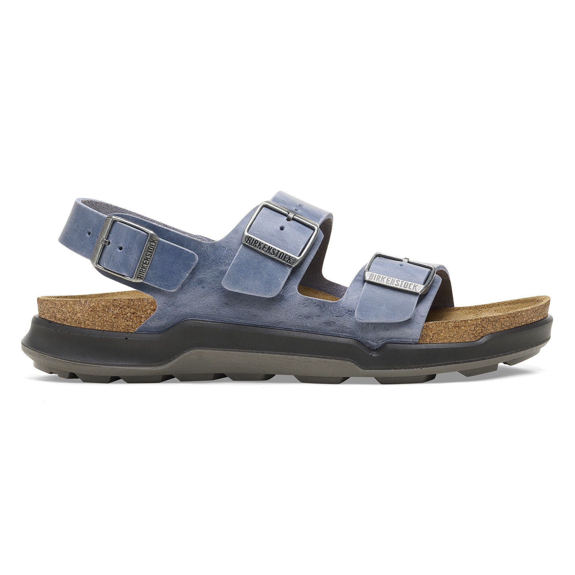 BIRKENSTOCK ミラノCT M Milano Crosstown Men Milano Crosstown Men Oiled Leather in Color Elemental Blue