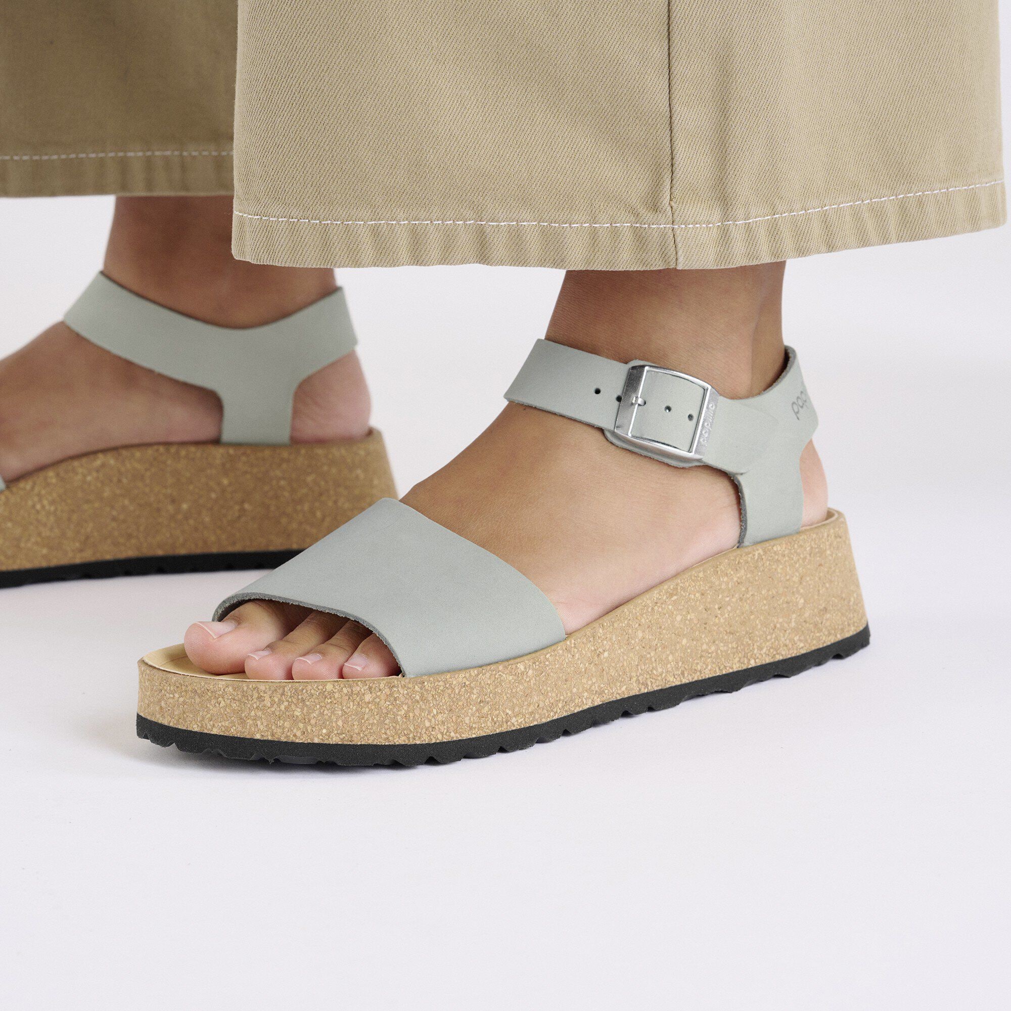 Glenda Nubuck Leather in Color Pure Sage | BIRKENSTOCK US