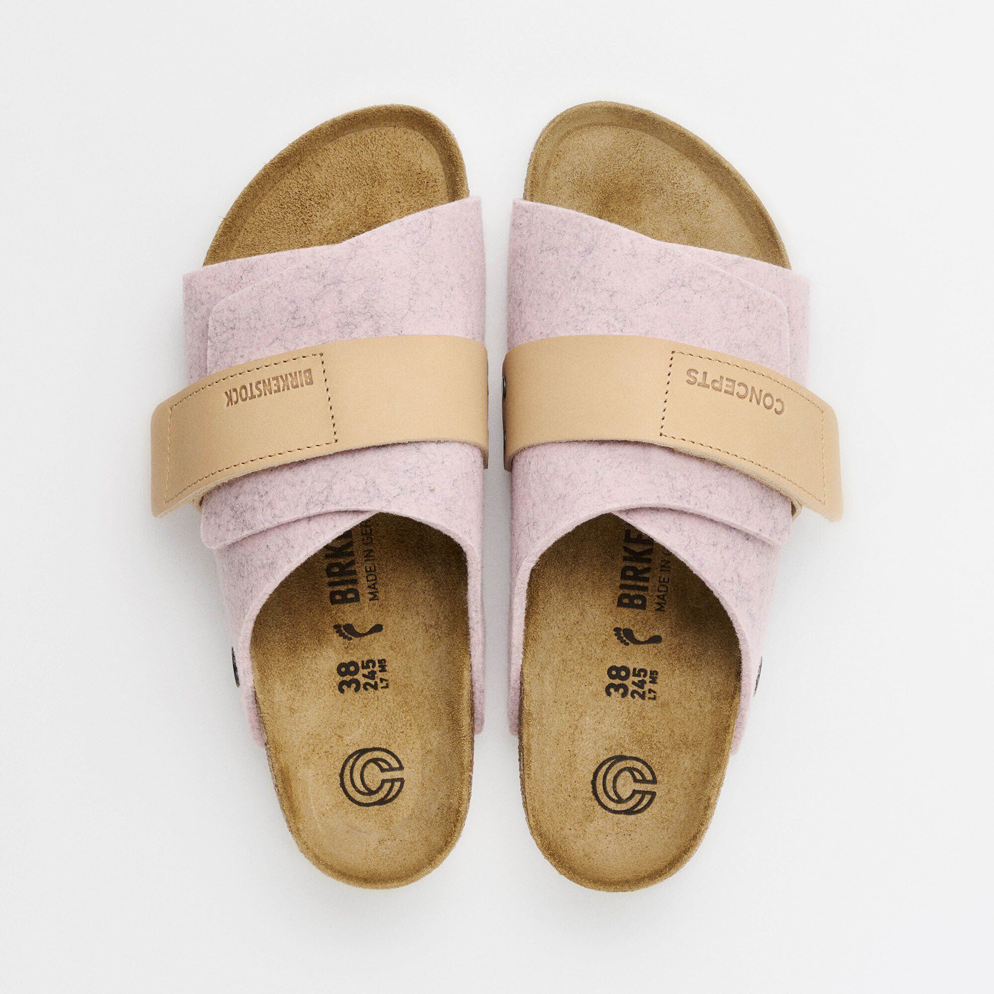 BIRKEN STOCK KYOTOピンク37新品 Kyoto Natural Leather-Felt in Color Soft Pink | BIRKENSTOCK US