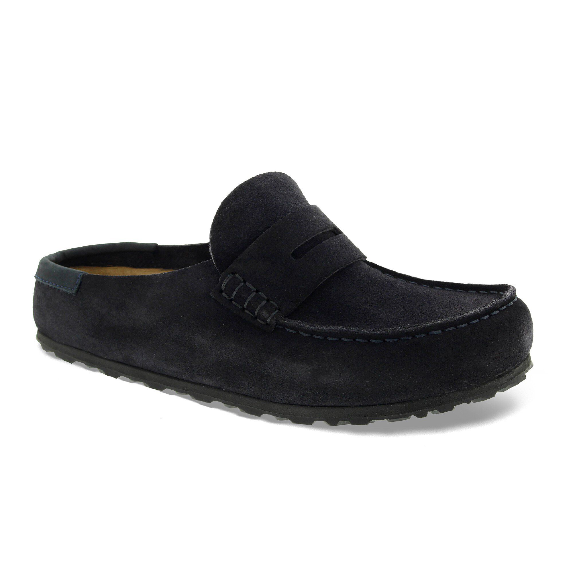 Naples Wrapped Suede Nubuck in Color Midnight Blue | BIRKENSTOCK US