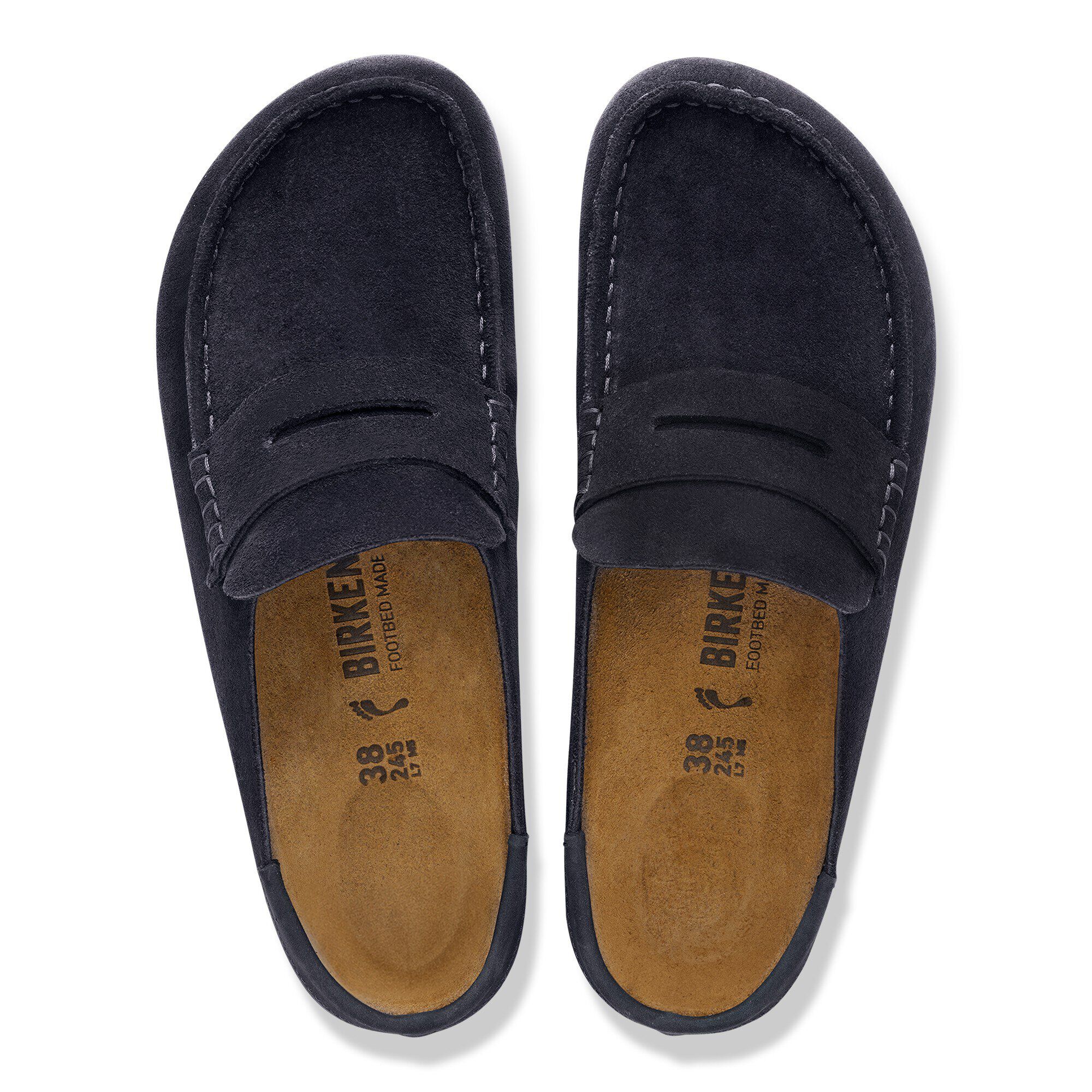 Naples Wrapped Suede Nubuck in Color Midnight Blue | BIRKENSTOCK US