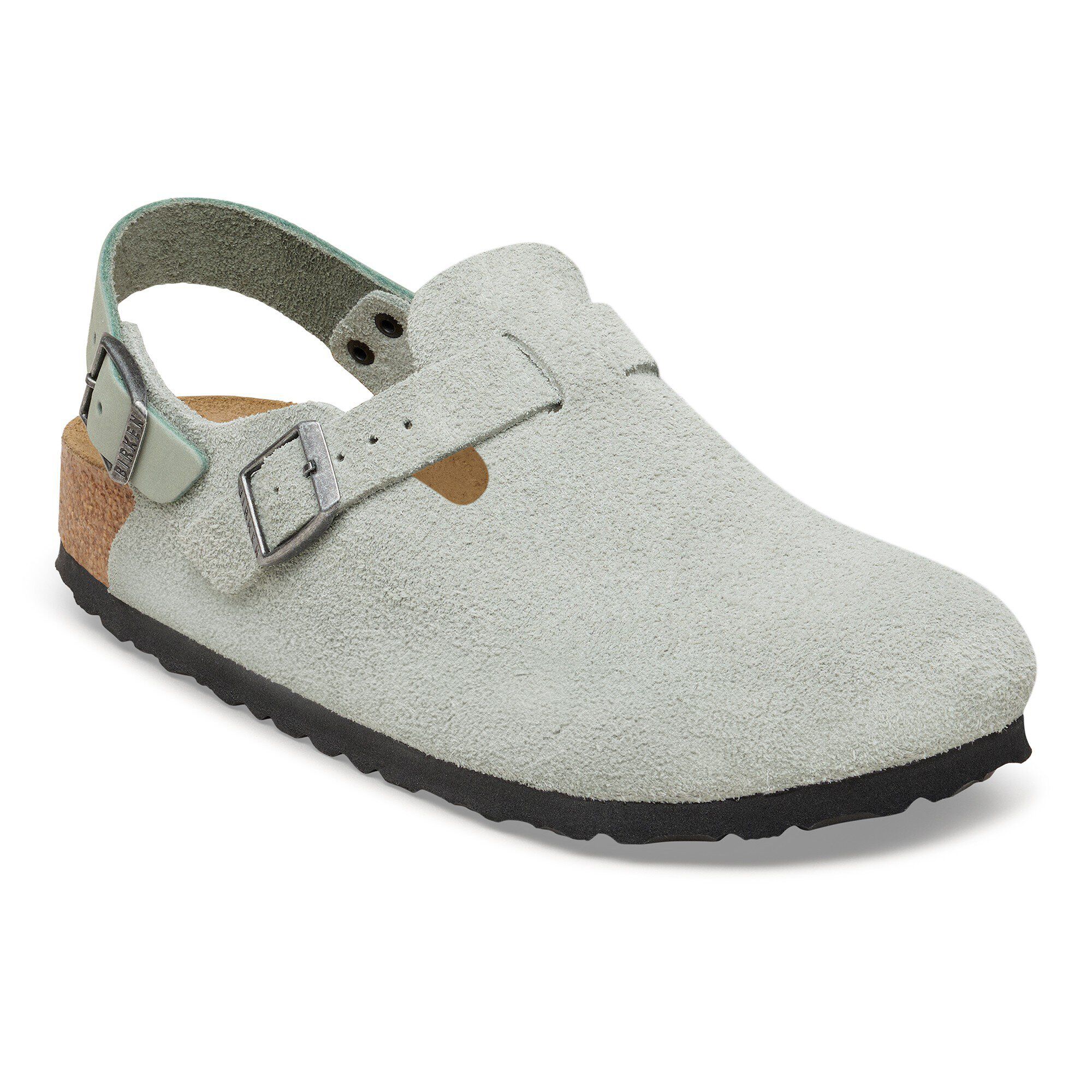 Tokio Suede Leather in Color Pure Sage | BIRKENSTOCK US