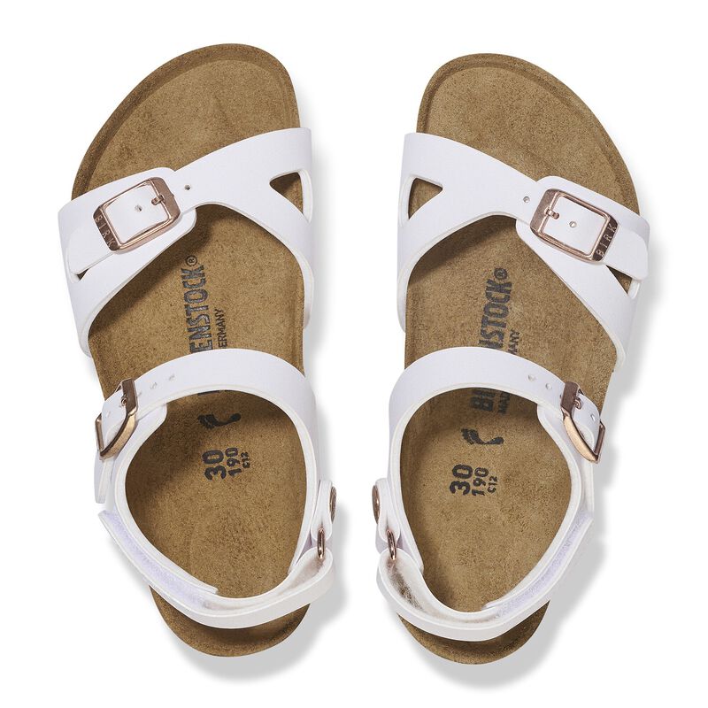 BIRKENSTOCK Rio Kids Birko-Flor White Classic Fit detail