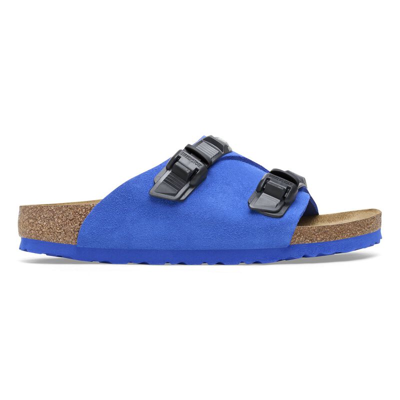 BIRKENSTOCK Zürich Tech Suede Leather Ultra Blue Trail Easy detail