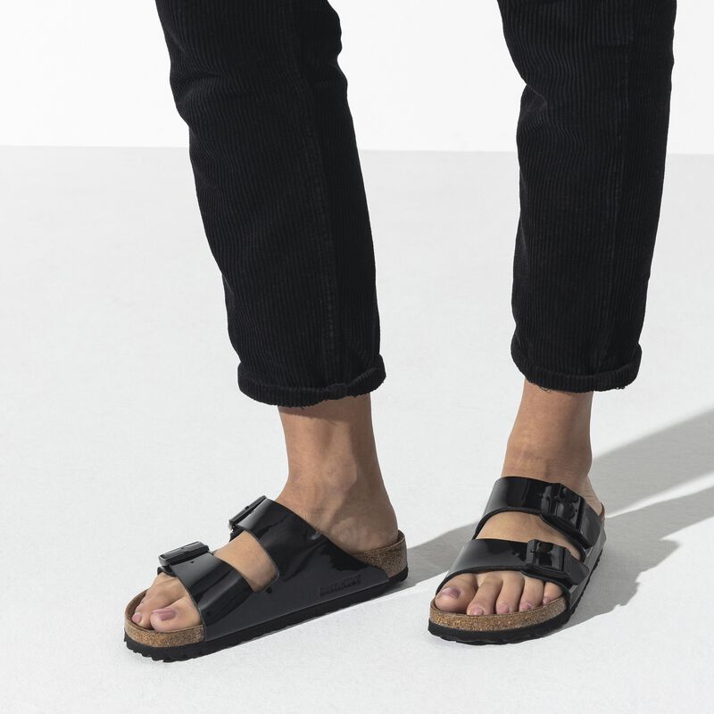 BIRKENSTOCK Arizona Birko-Flor Patent Black Patent Daily Comfort detail
