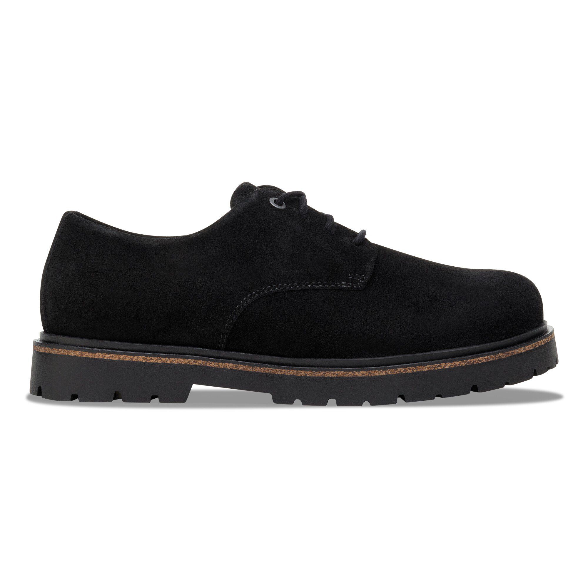 Highwood Lace Low Suede Leather in Color Black | BIRKENSTOCK US