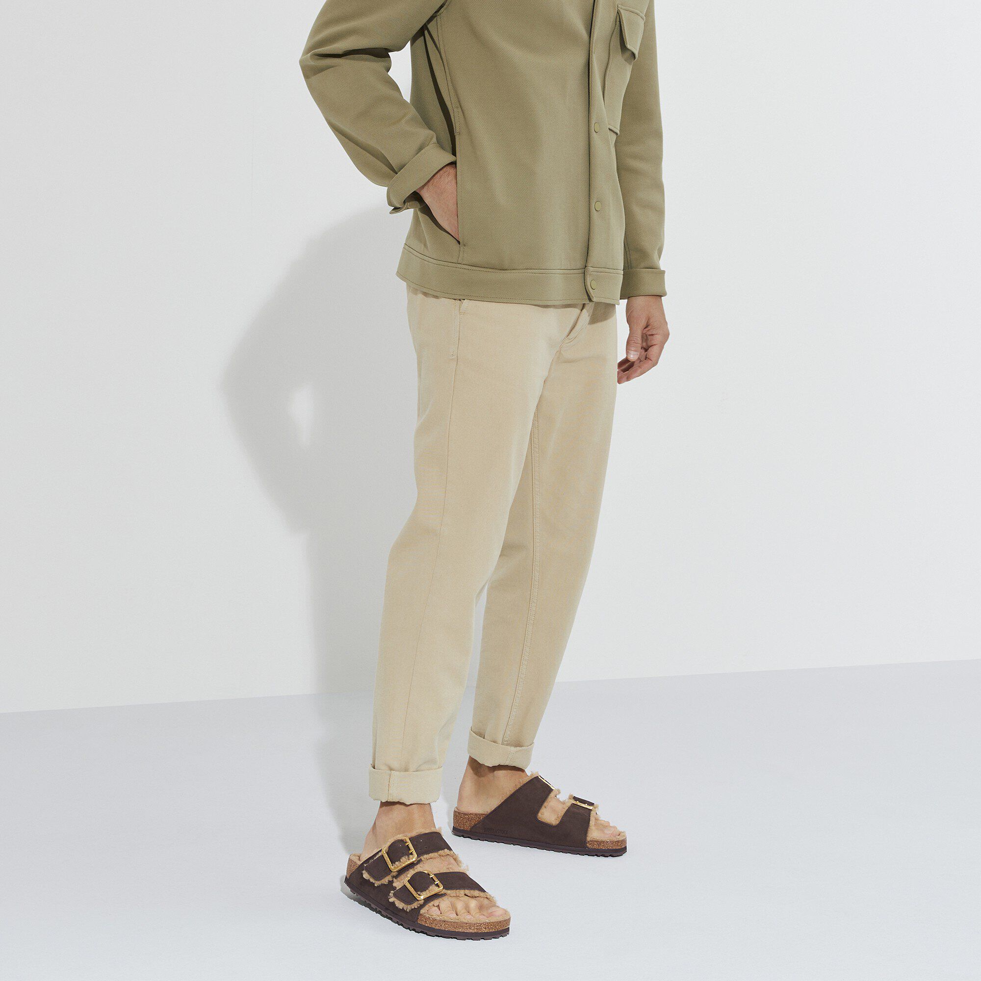 Arizona Bold Shearling Nubuck Leather